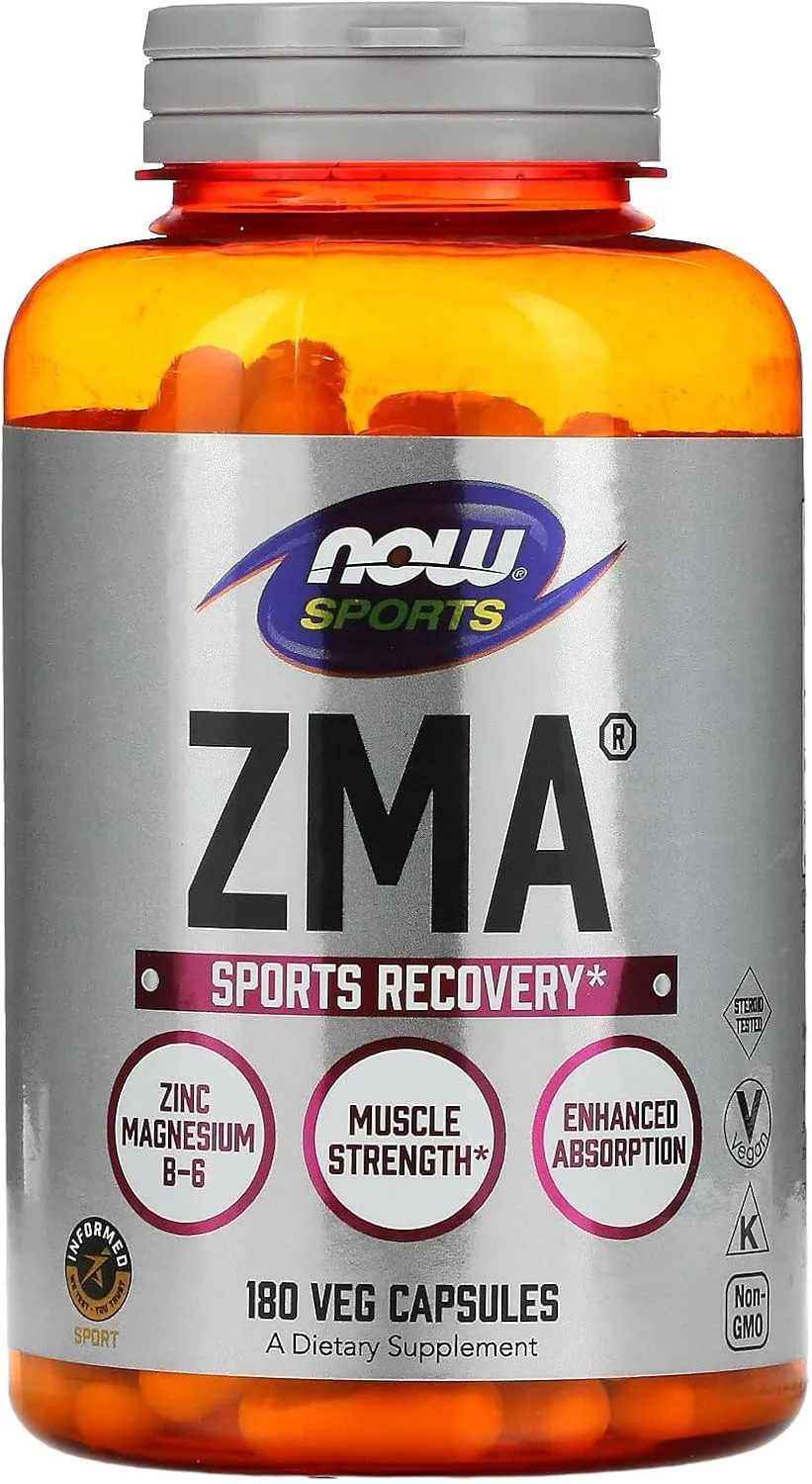 NOW Foods Sports, ZMA®, 180 capsules végétales - MagniMarket