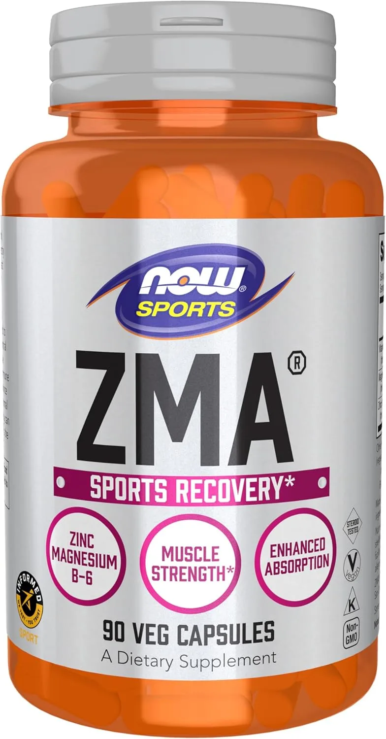 NOW Foods Sports, ZMA®, 90 capsules végétales - MagniMarket