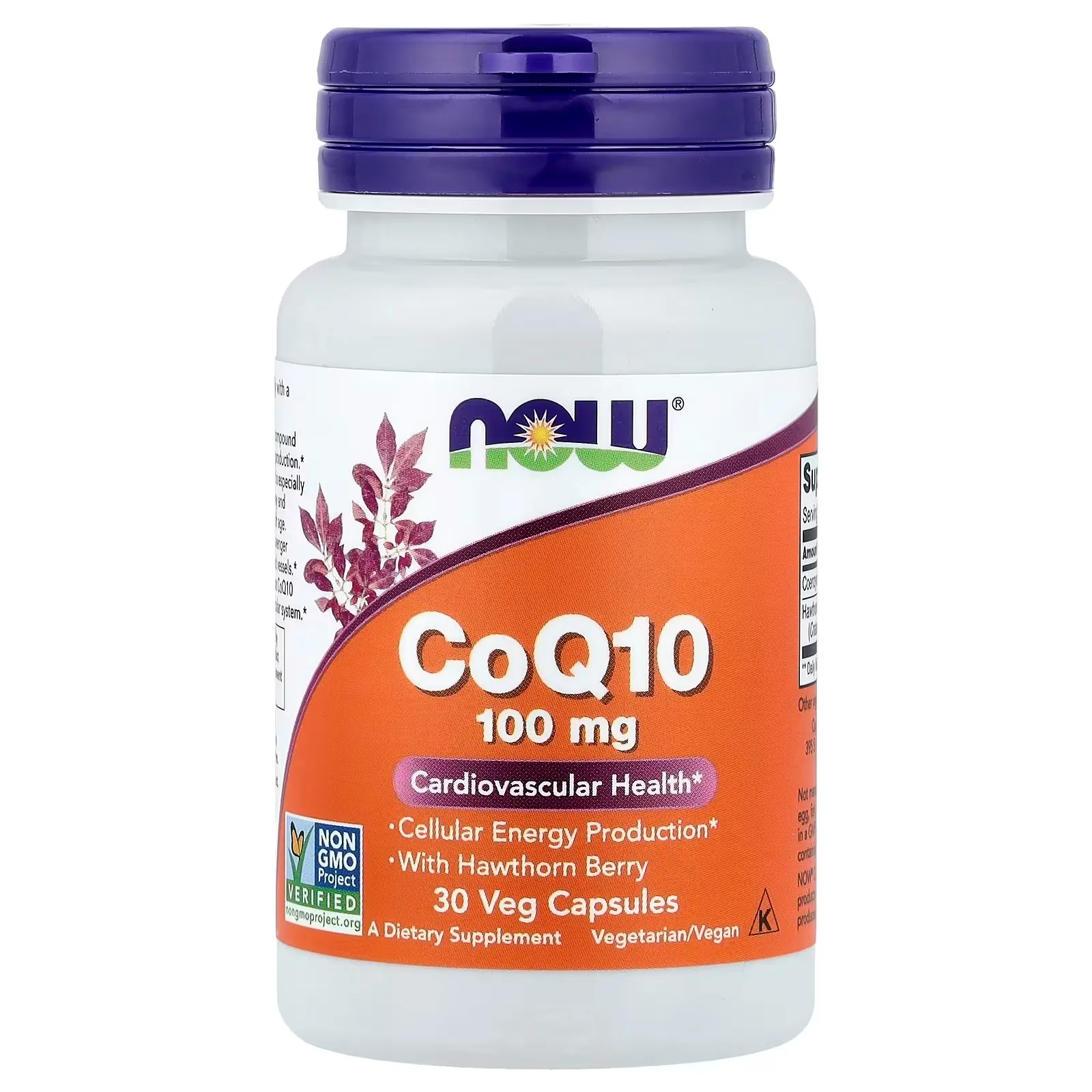 NOW Foods CoQ10 et baie d’aubépine, 30 capsules végétales - MagniMarket