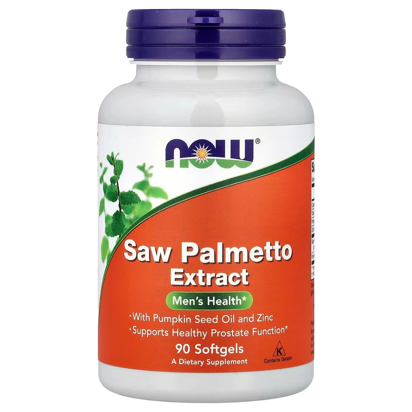 NOW Foods SAW PALMETTO EXTRACT - Extrait de chou palmiste, 160 mg, 90 capsules à enveloppe molle - MagniMarket