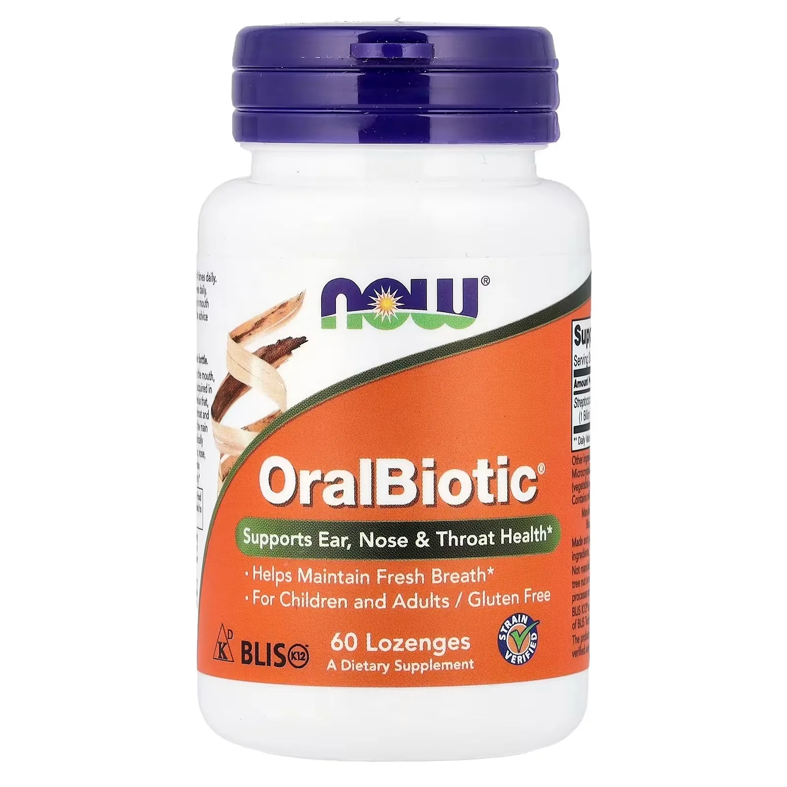 NOW Foods OralBiotic®, 60 pastilles - MagniMarket