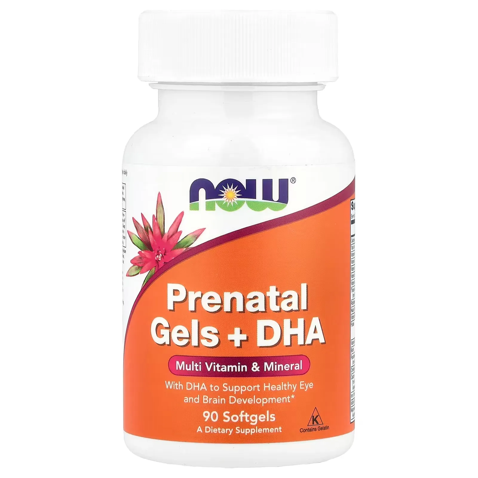 NOW Foods Gels prénataux + DHA, 90 gélules - MagniMarket
