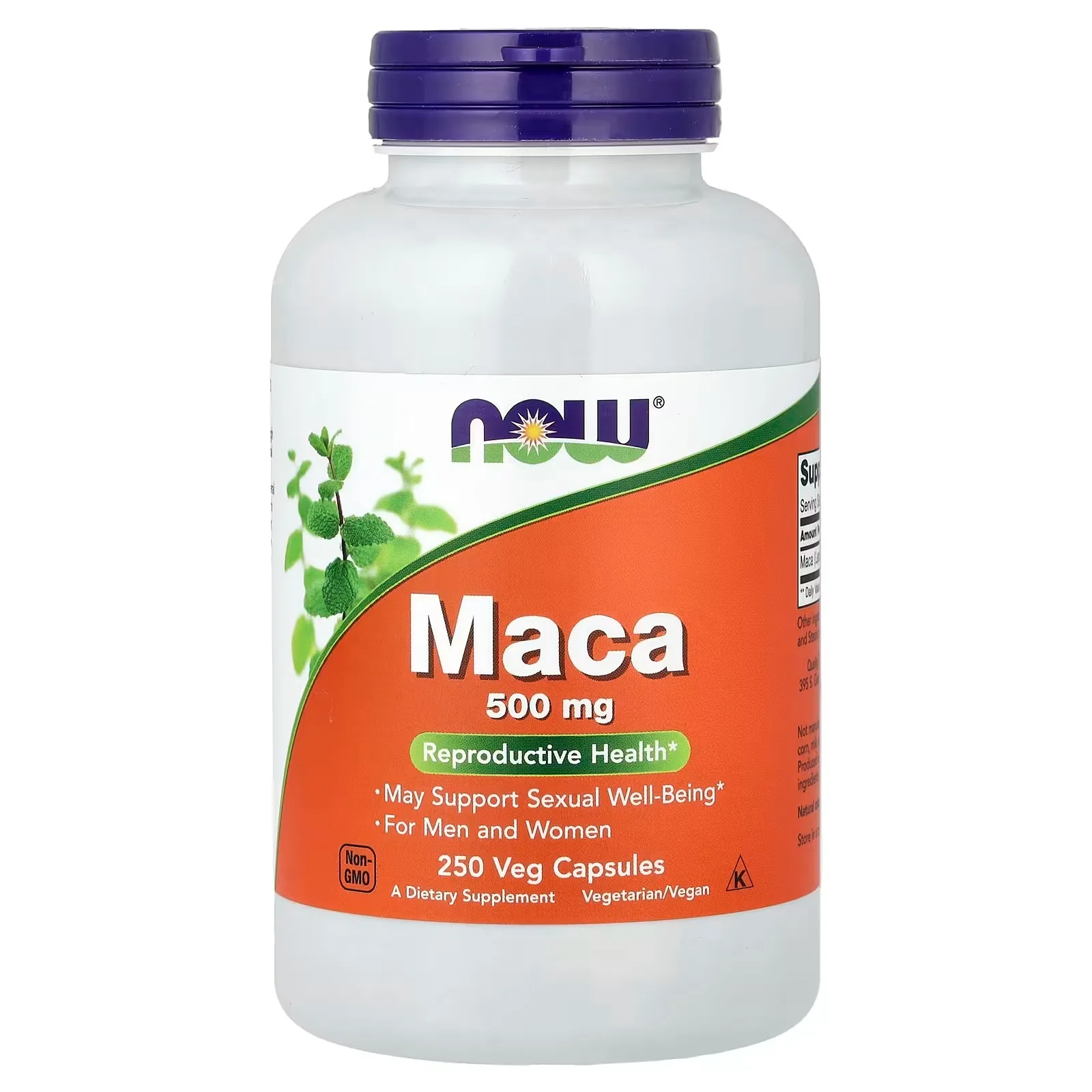 NOW Foods Maca, 500 mg, 250 capsules végétariennes - MagniMarket