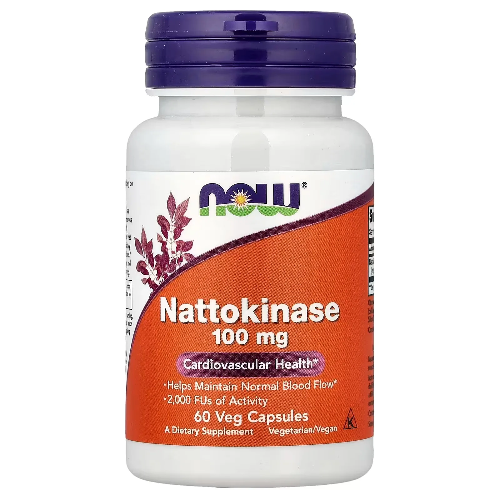 NOW Foods Nattokinase, 100 mg, 60 capsules végétales - MagniMarket