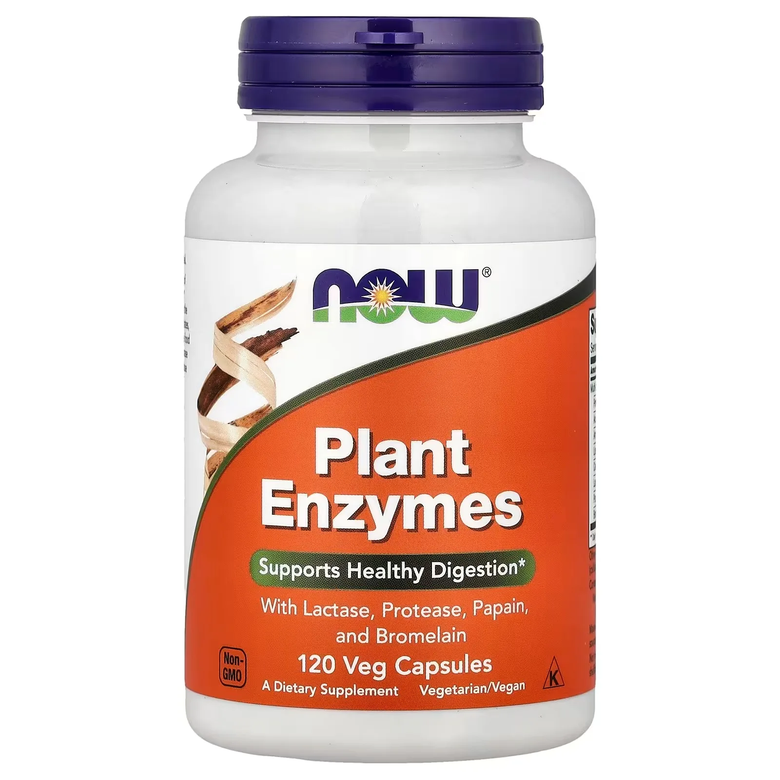 NOW Foods, Enzymes végétales, 120 capsules végétariennes - MagniMarket