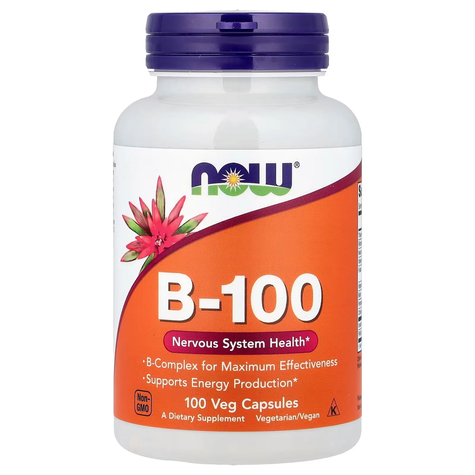 NOW Foods, B-100, 100 capsules végétariennes - MagniMarket