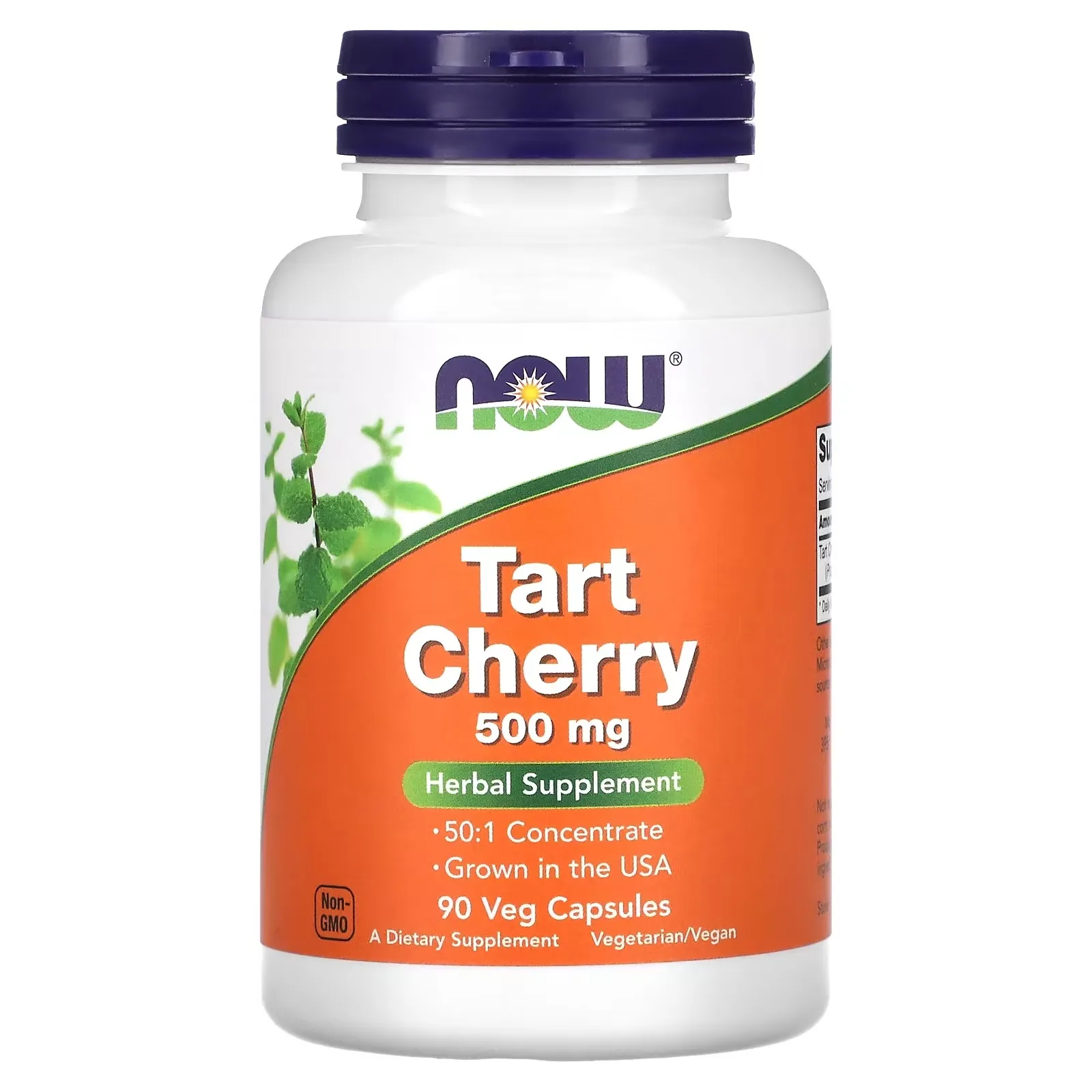 NOW Foods, Tart Cherry, Griottes, 500 mg, 90 capsules végétales - MagniMarket