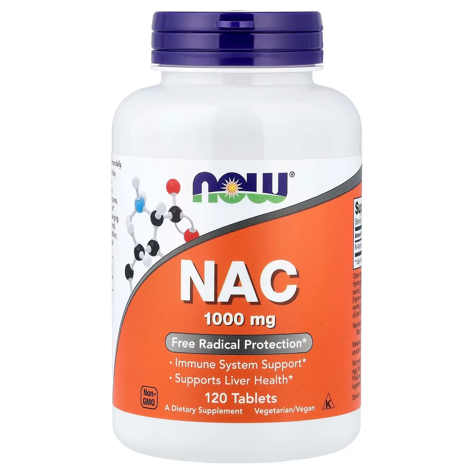 Now Foods, NAC, 1000 mg, 120 comprimés - MagniMarket