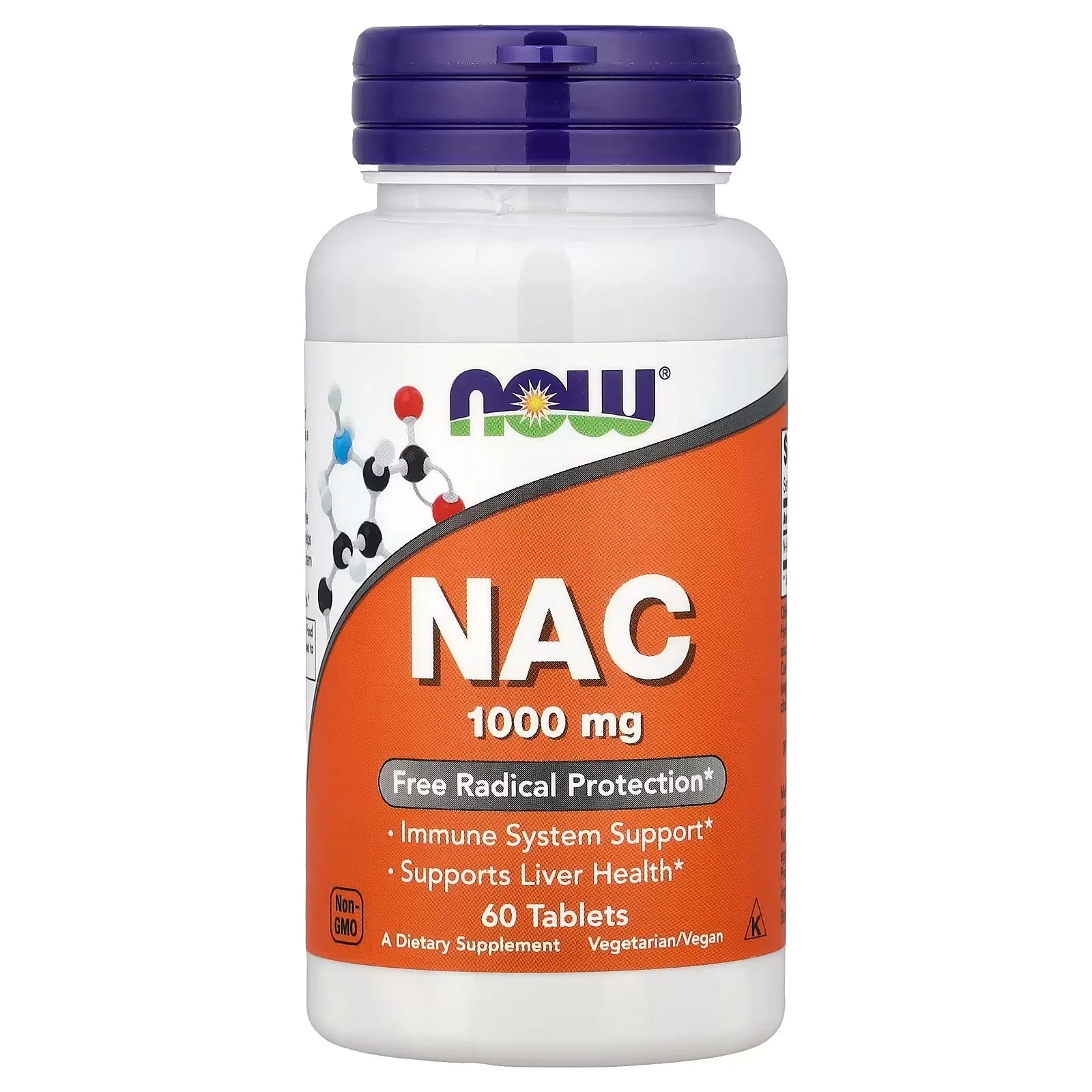 Now Foods, NAC, 1000 mg, 60 comprimés - MagniMarket