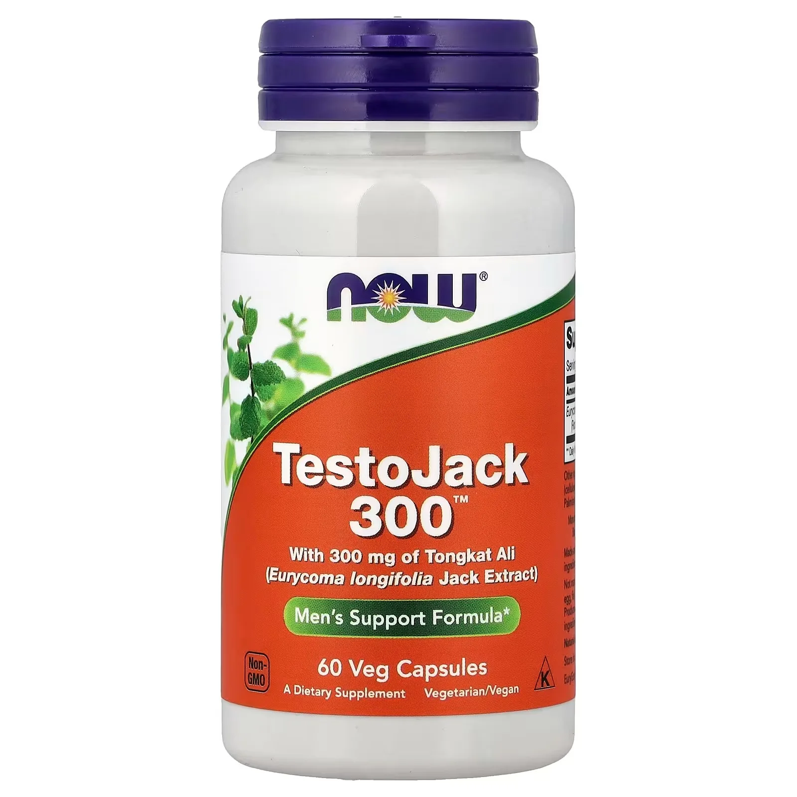 Now Foods, TestoJack 300™, 300 mg, 60 capsules végétales - MagniMarket