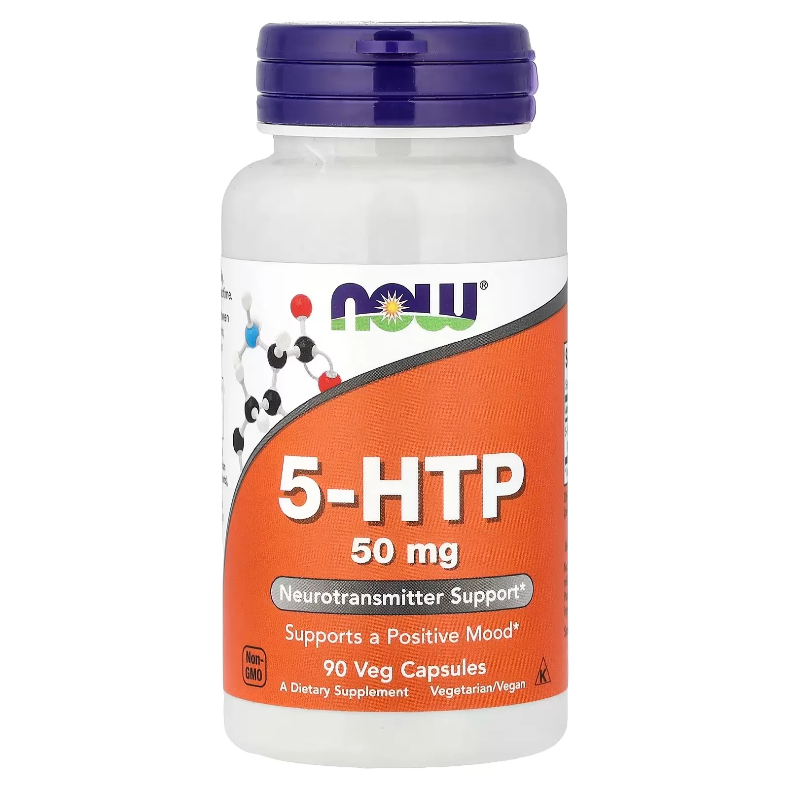 Now Foods, 5-HTP, 50 mg, 90 capsules végétales - MagniMarket