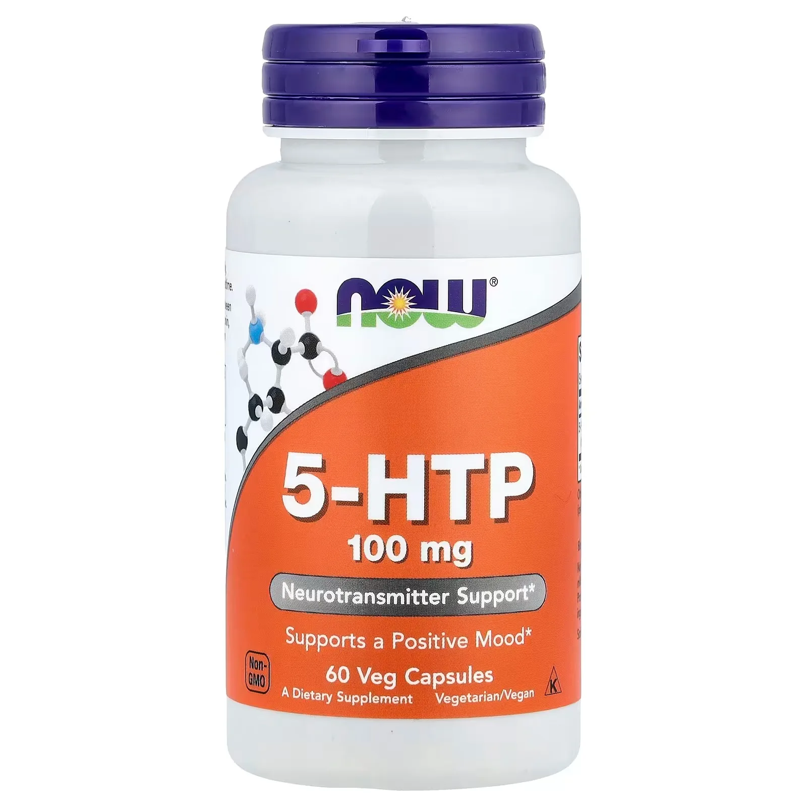 Now Foods, 5-HTP, 100 mg, 60 capsules végétariennes - MagniMarket