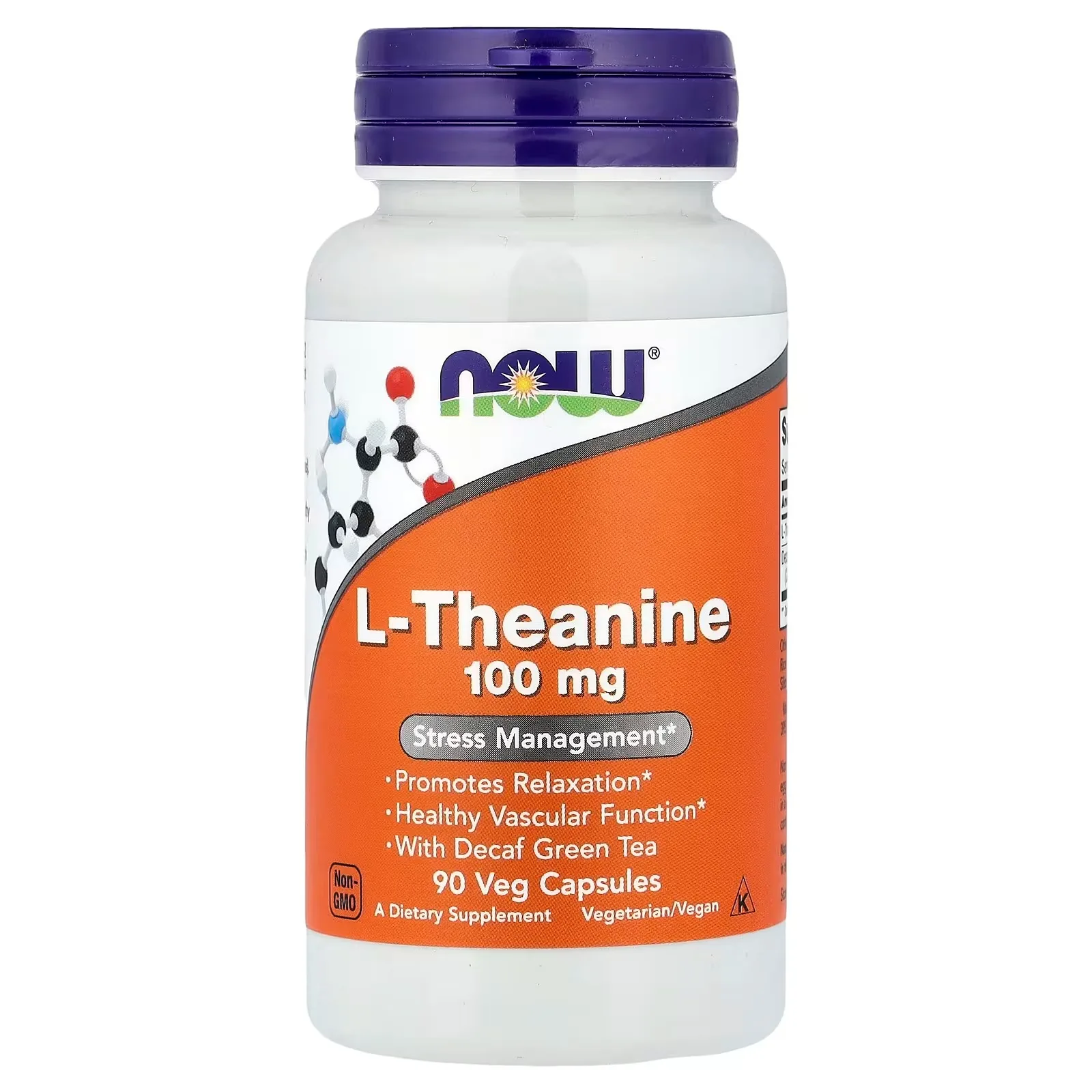 Now Foods, L-théanine, 90 capsules végétales - MagniMarket