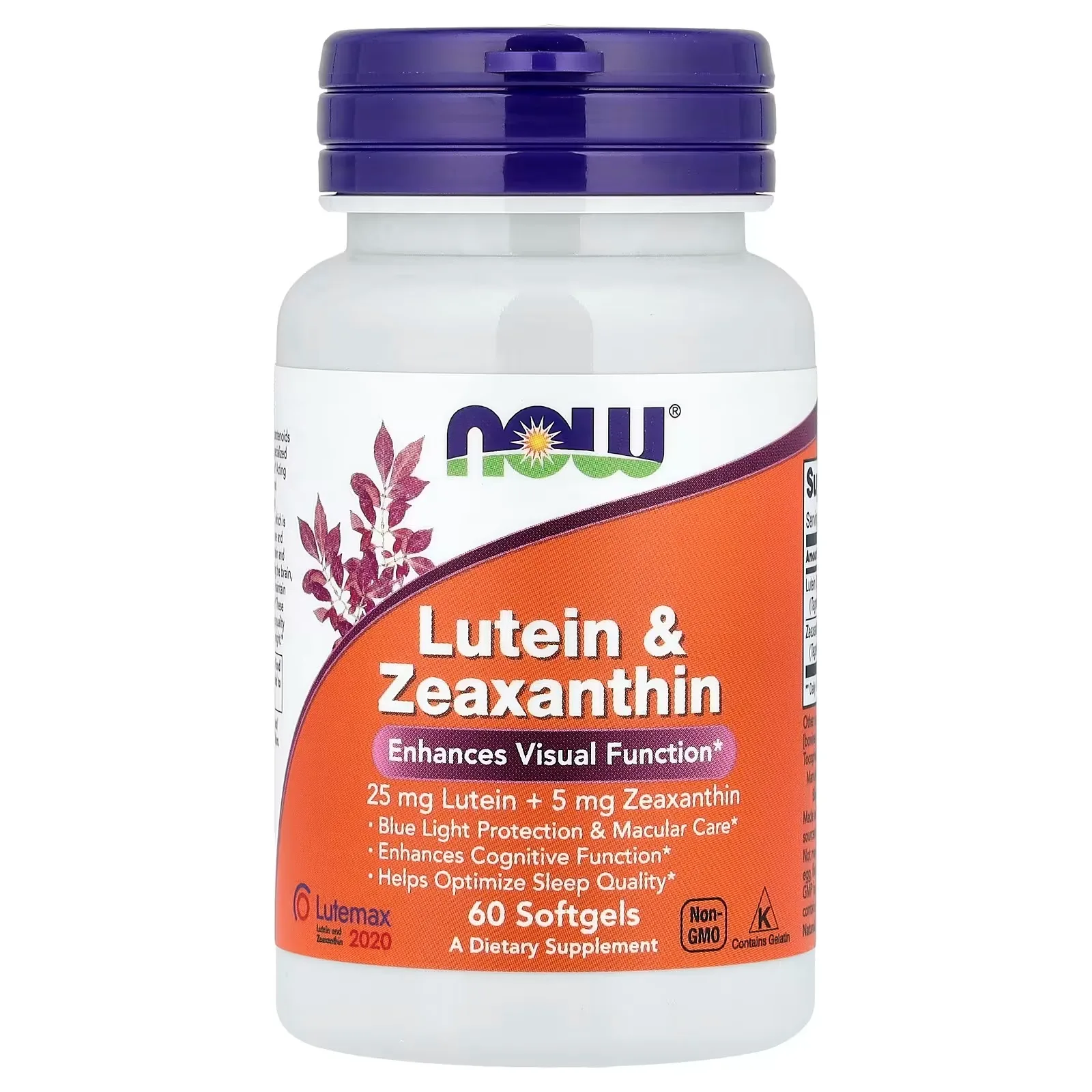 Now Foods, Lutéine et zéaxanthine, 60 capsules à enveloppe molle - MagniMarket