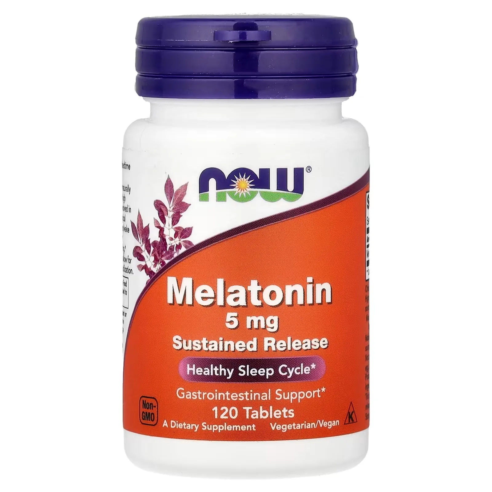 Now Foods, Mélatonine, 5 mg, 120 comprimés - MagniMarket
