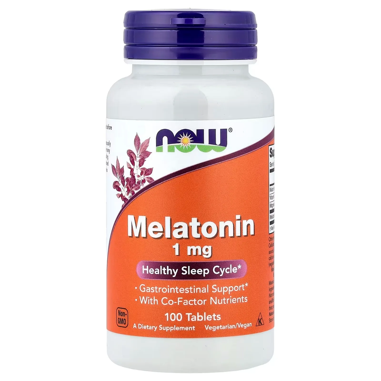 Now Foods, Mélatonine, 1 mg, 100 Comprimés - MagniMarket