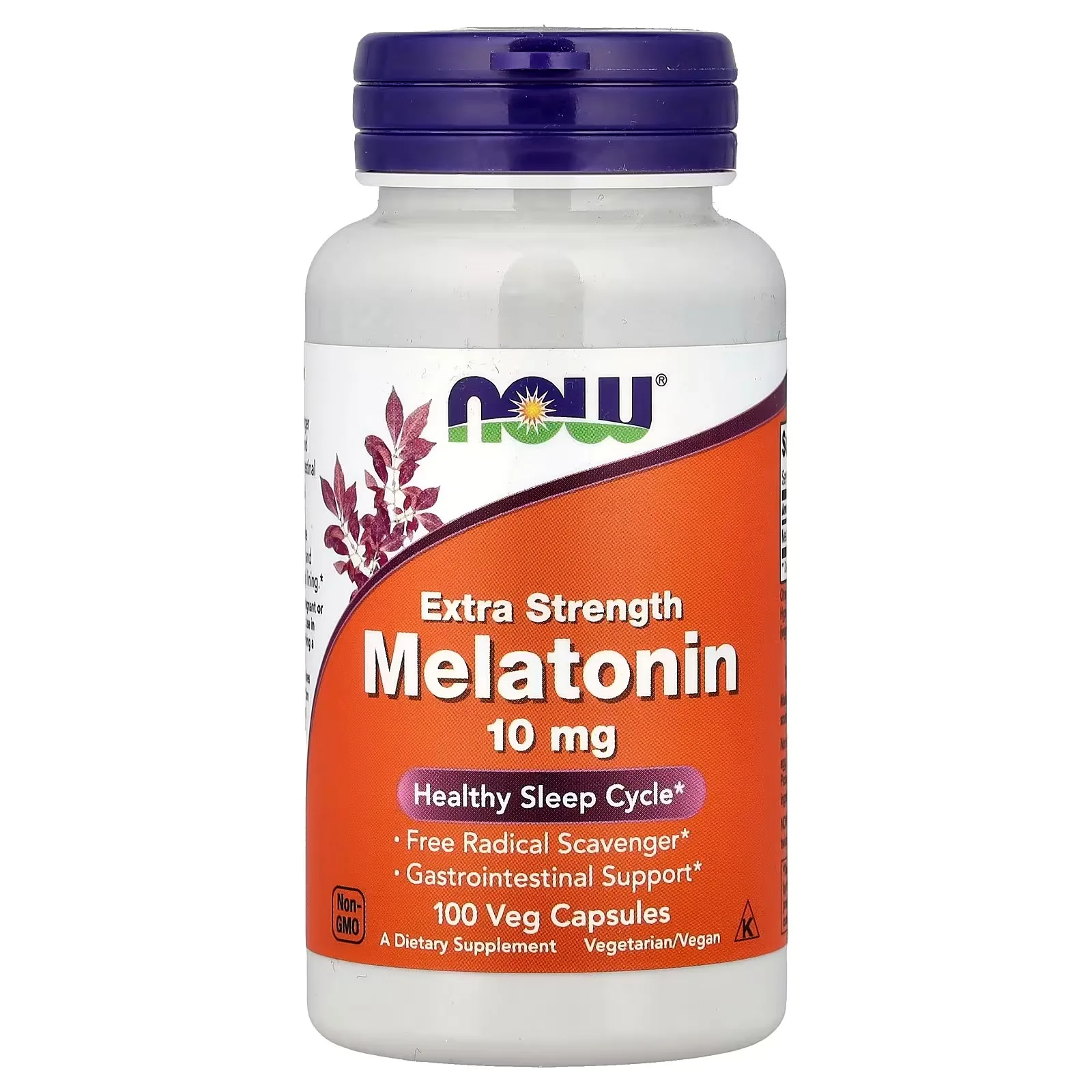 Now Foods, Mélatonine, 10 mg, 100 capsules végétales - MagniMarket