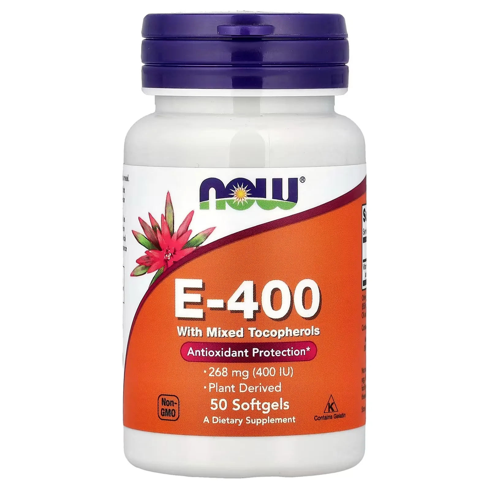 Now Foods, E-400, 268 mg (400 UI), 50 capsules à enveloppe molle - MagniMarket