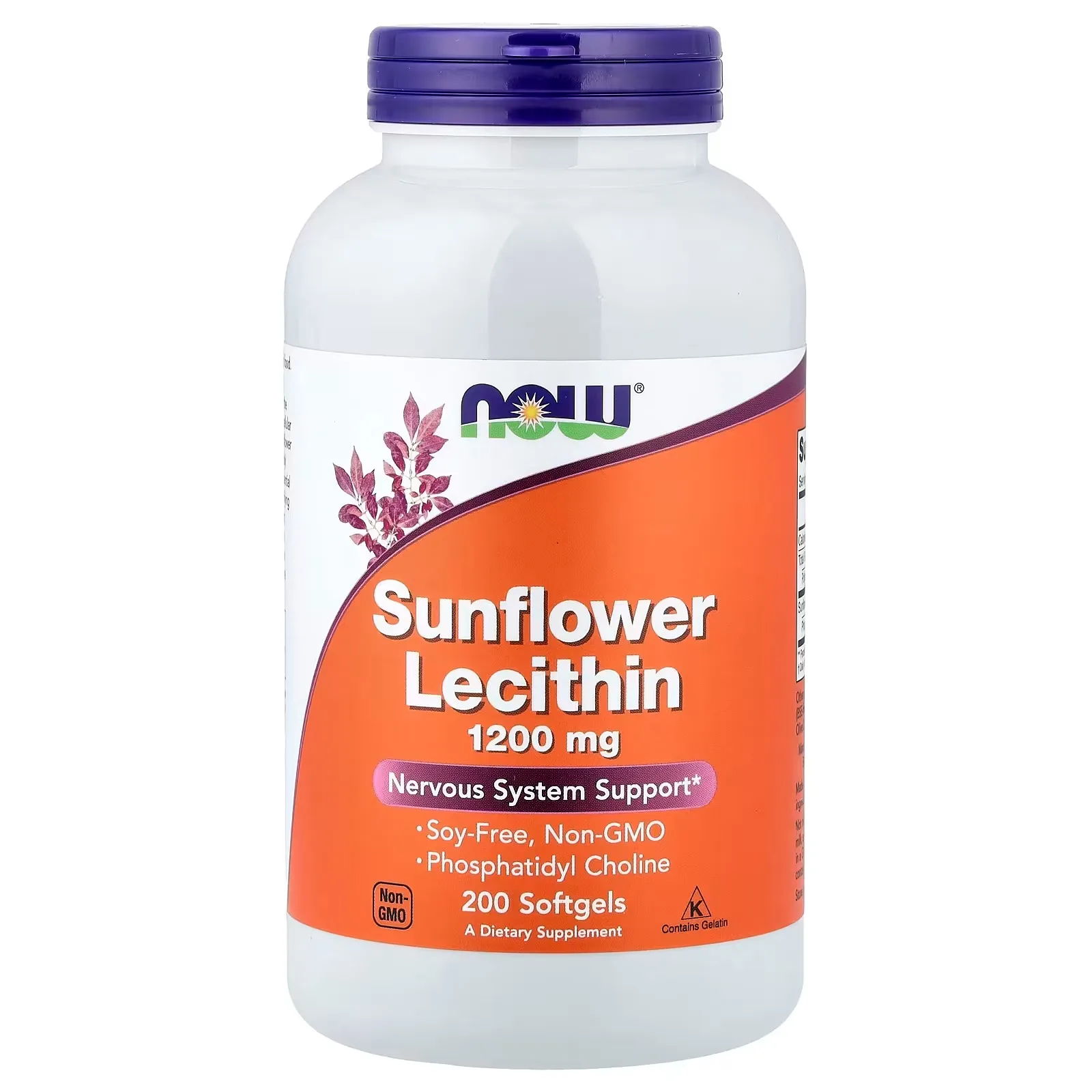 Now Foods, Lécithine de tournesol, 200 capsules à enveloppe molle (1,2 g pièce) - MagniMarket