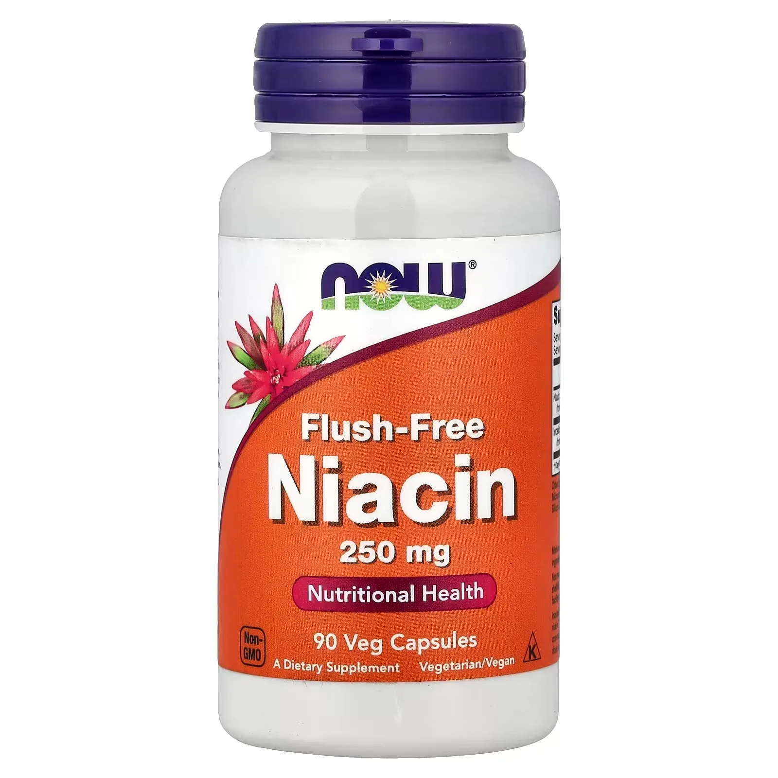 Now Foods, Niacine sans rougeurs, 250 mg, 90 capsules végétales - MagniMarket