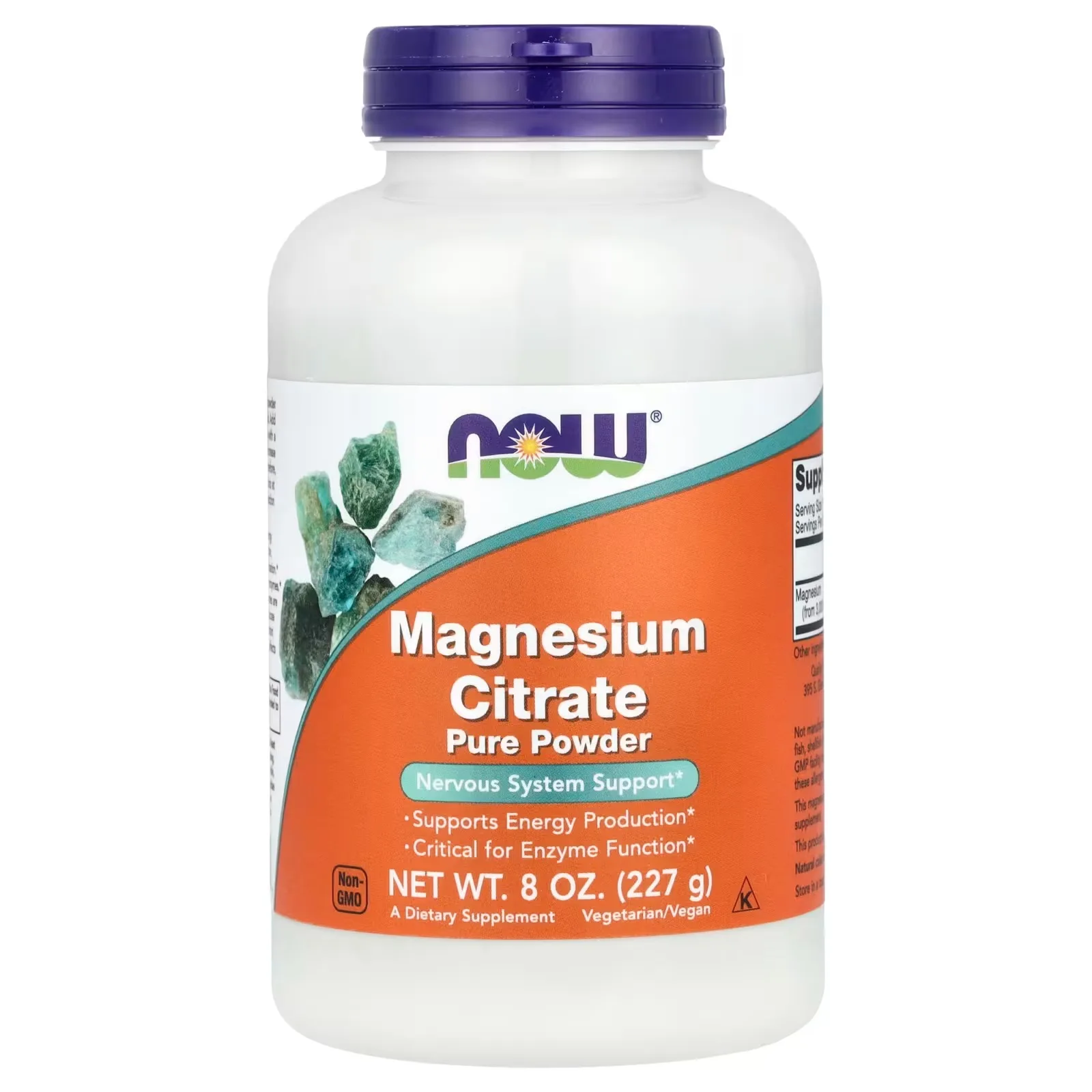 Now Foods, Citrate de magnésium pur en poudre, 227 g - MagniMarket