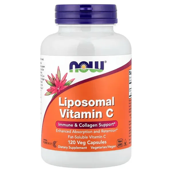Now Foods, Vitamine C liposomale, 120 capsules végétales (0,5 g pièce) - MagniMarket