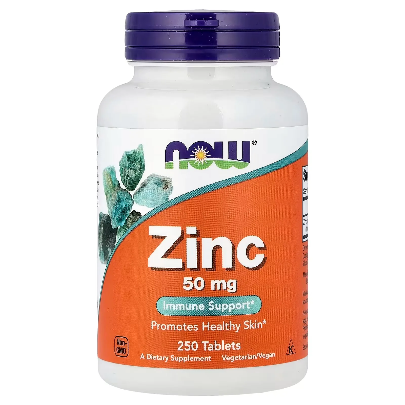 Now Foods, Zinc, 50 mg, 250 comprimés - MagniMarket