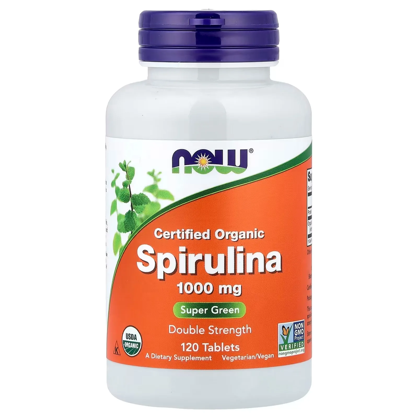 Now Foods, Spiruline, 1000 mg, 120 comprimés - MagniMarket