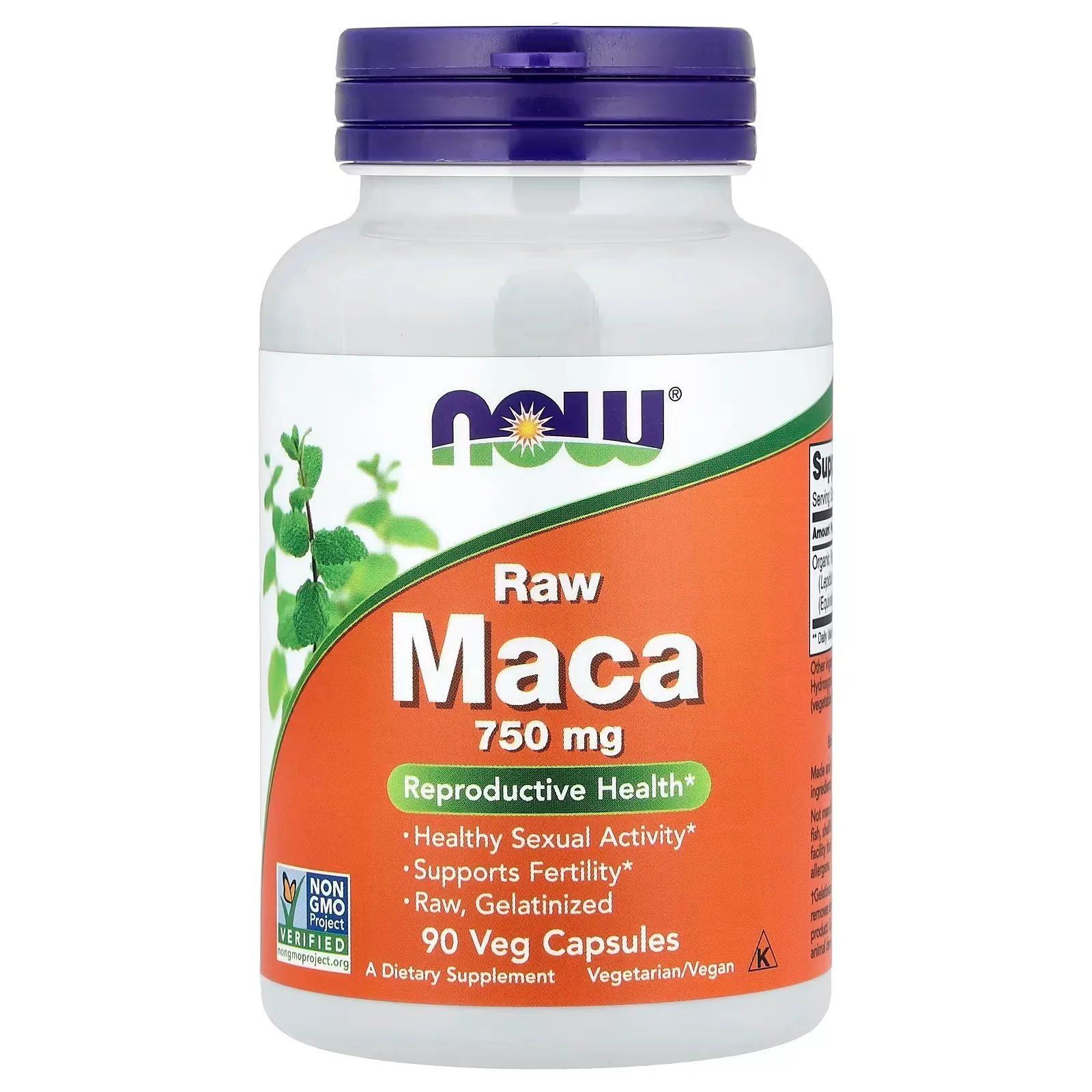 NOW Foods, Raw Maca, 750 mg, 90 Veg Capsules - MagniMarket