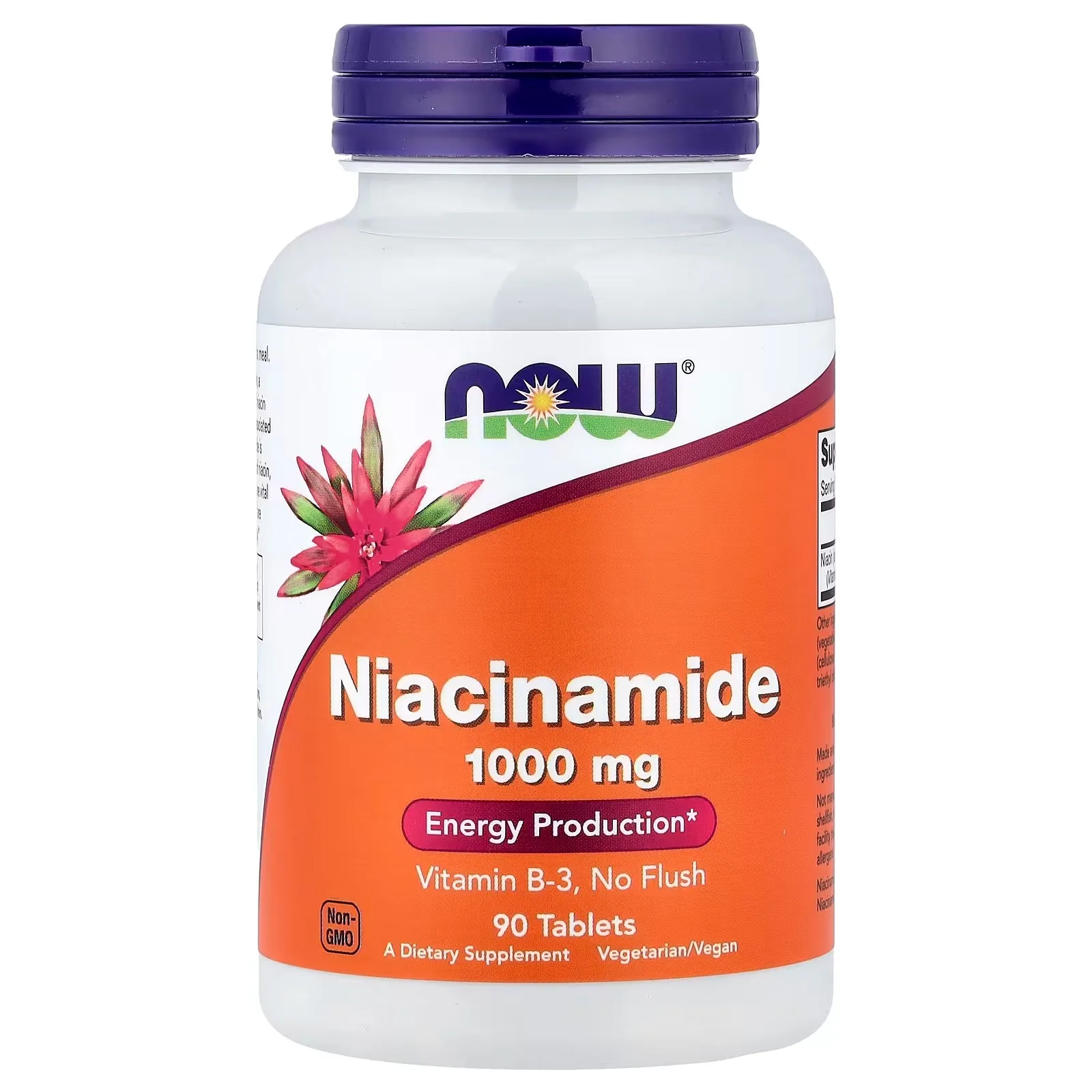 Now Foods, Nicotinamide, 1000 mg, 90 comprimés - MagniMarket