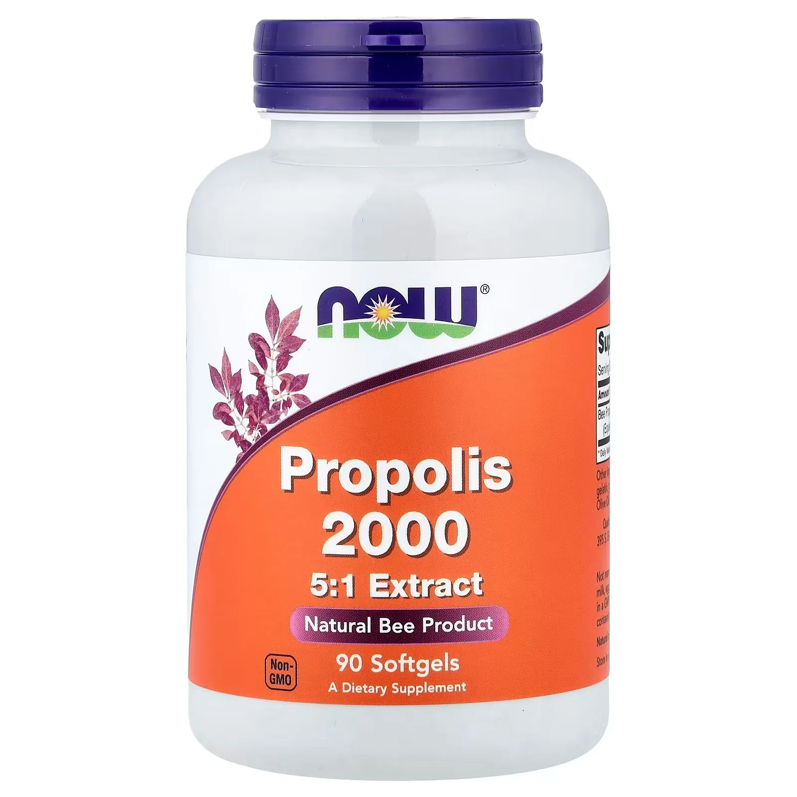 Now Foods, Propolis 2000, Extrait à 5:1, 90 capsules à enveloppe molle (400 mg pièce) - MagniMarket
