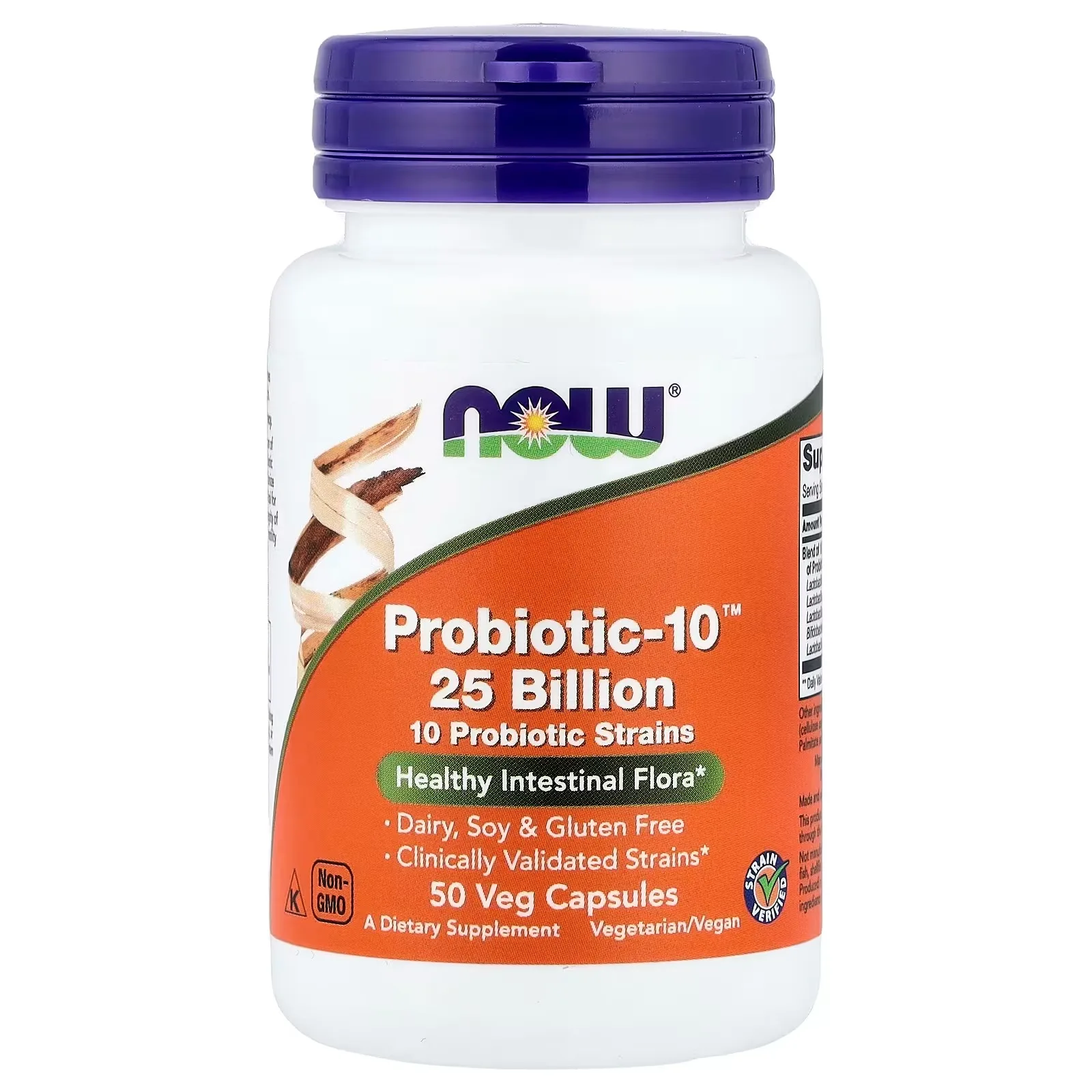 Now Foods, Probiotic-10™, 25 milliards, 50 capsules végétariennes - MagniMarket