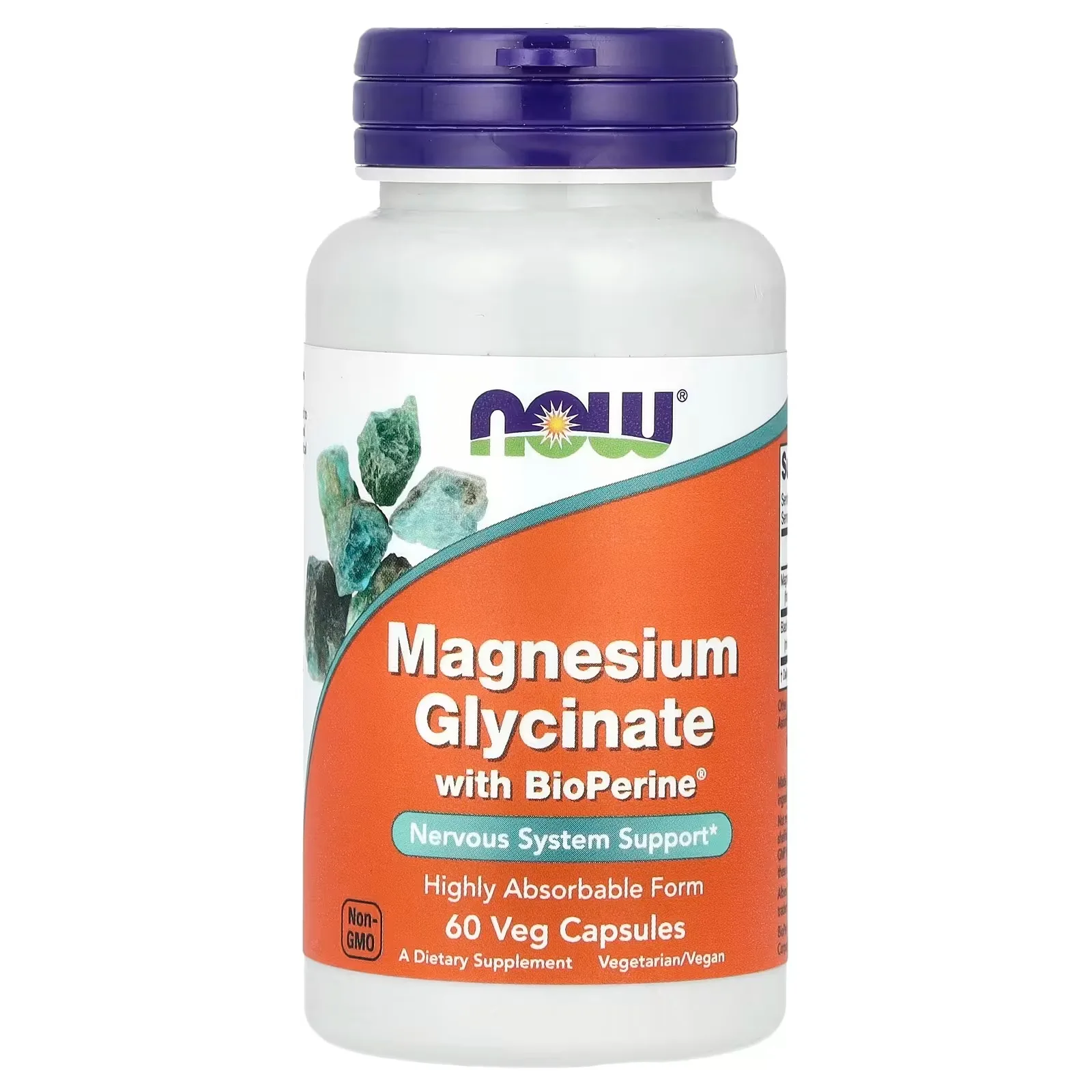 Now Foods, Glycinate de magnésium avec BioPerine®, 60 capsules végétariennes - MagniMarket