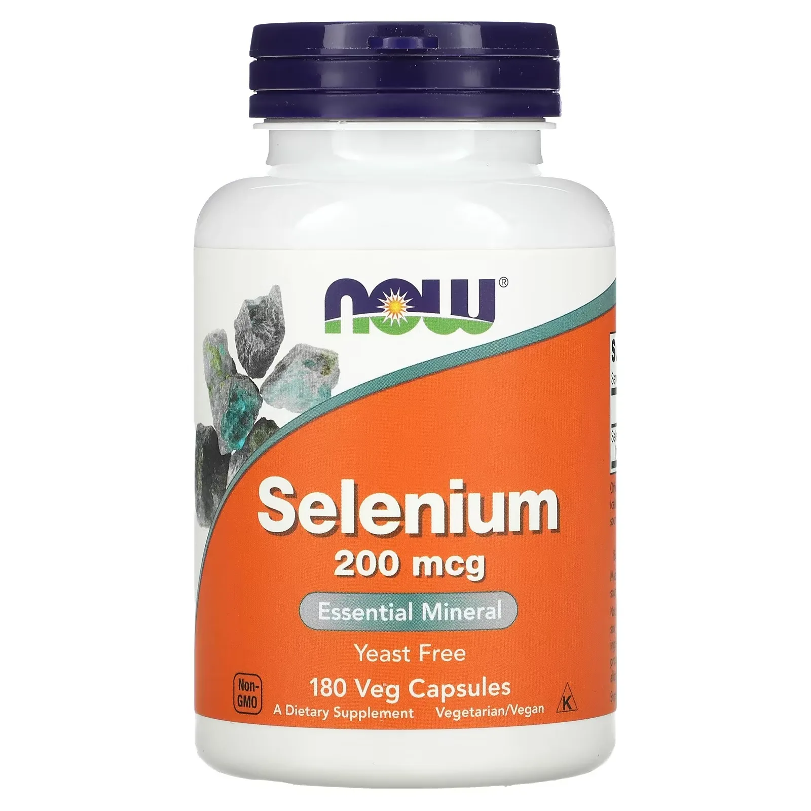 Now Foods, Sélénium, 200 µg, 180 capsules végétariennes - MagniMarket