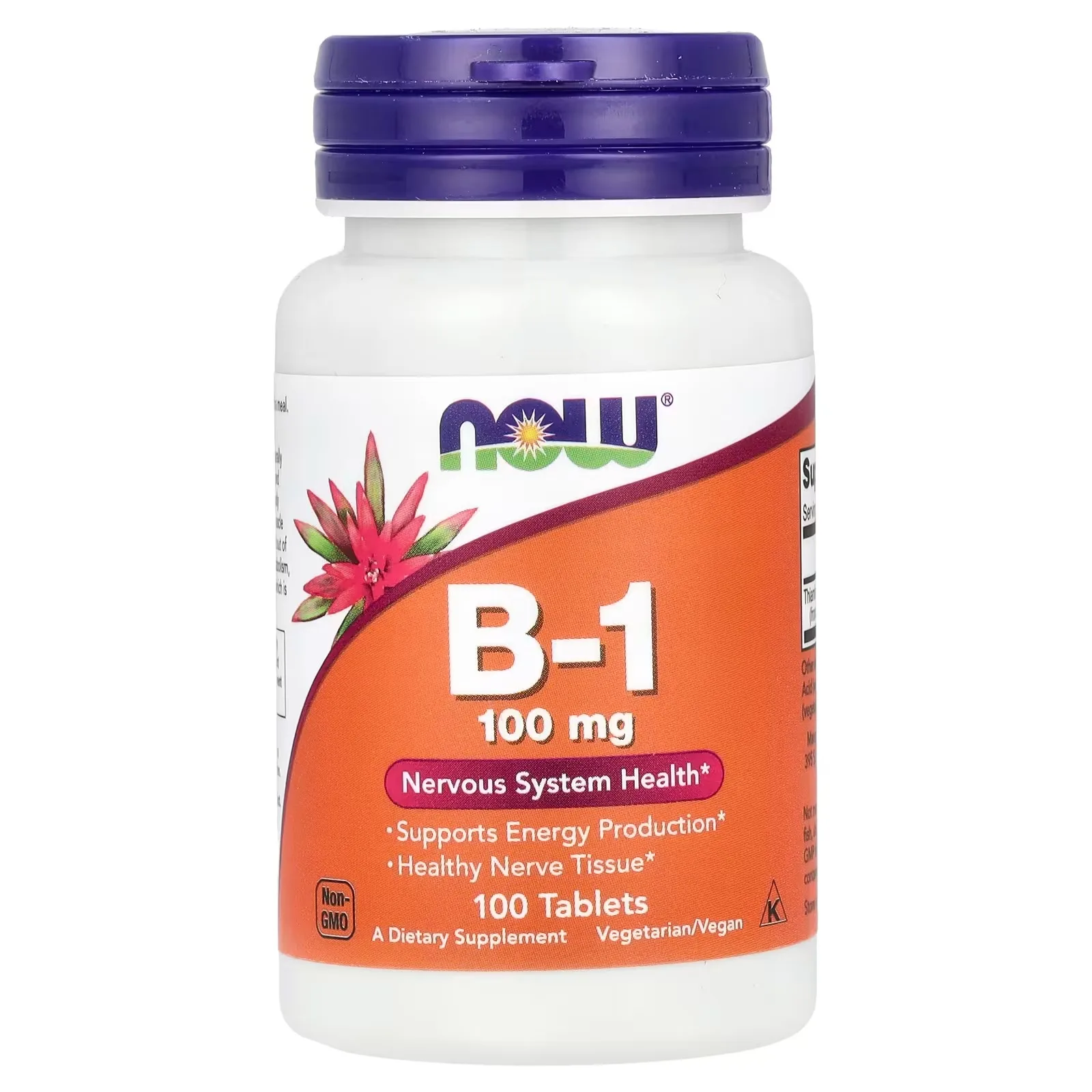 Now Foods, B-1, 100 mg, 100 comprimés - MagniMarket