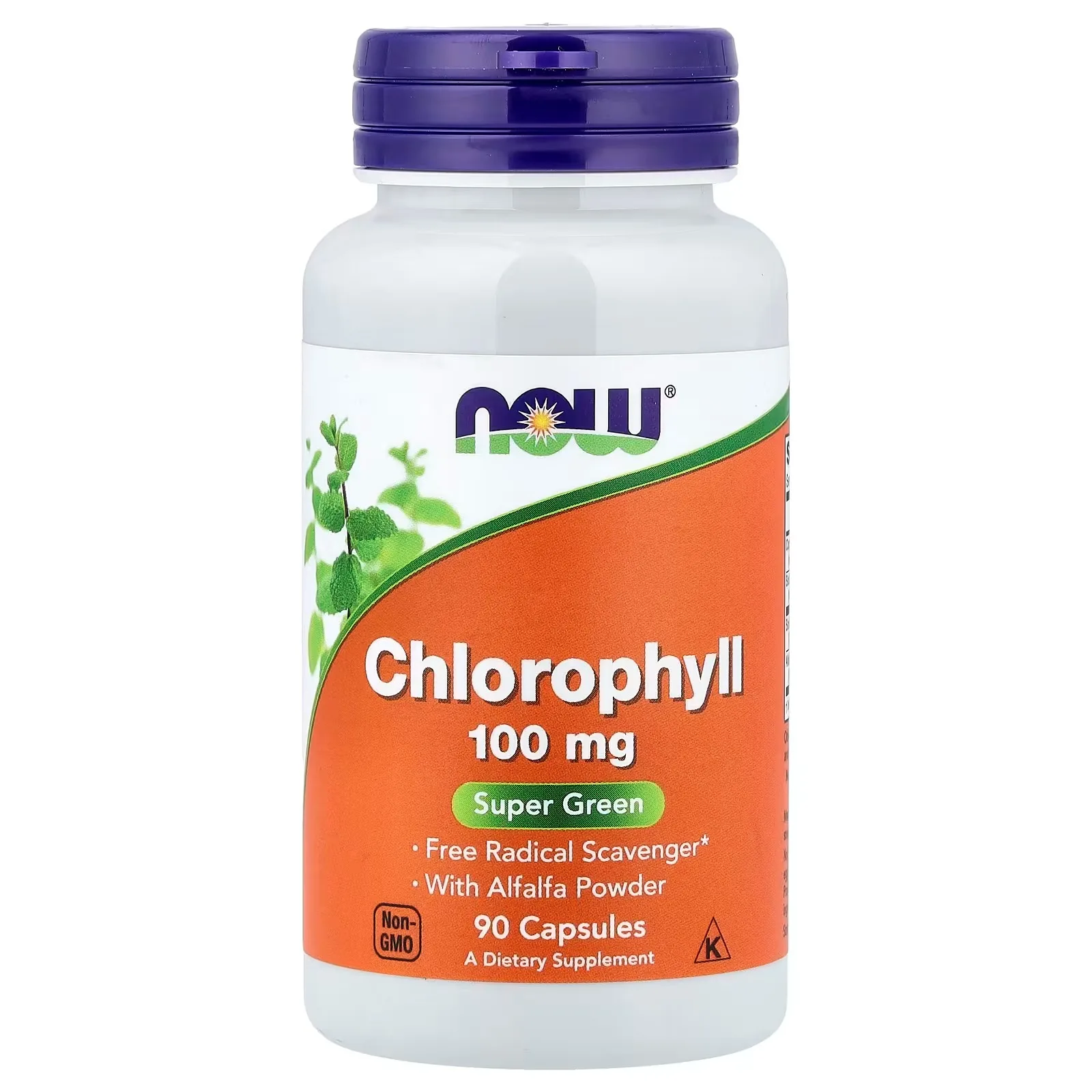 Now Foods, Chlorophylle, 100 mg, 90 capsules végétales - MagniMarket