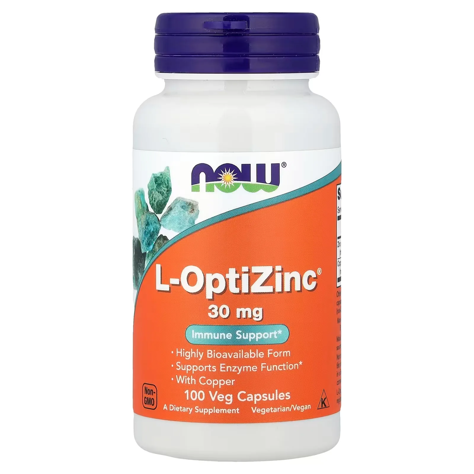 Now Foods, L-OptiZinc®, 100 capsules végétales - MagniMarket