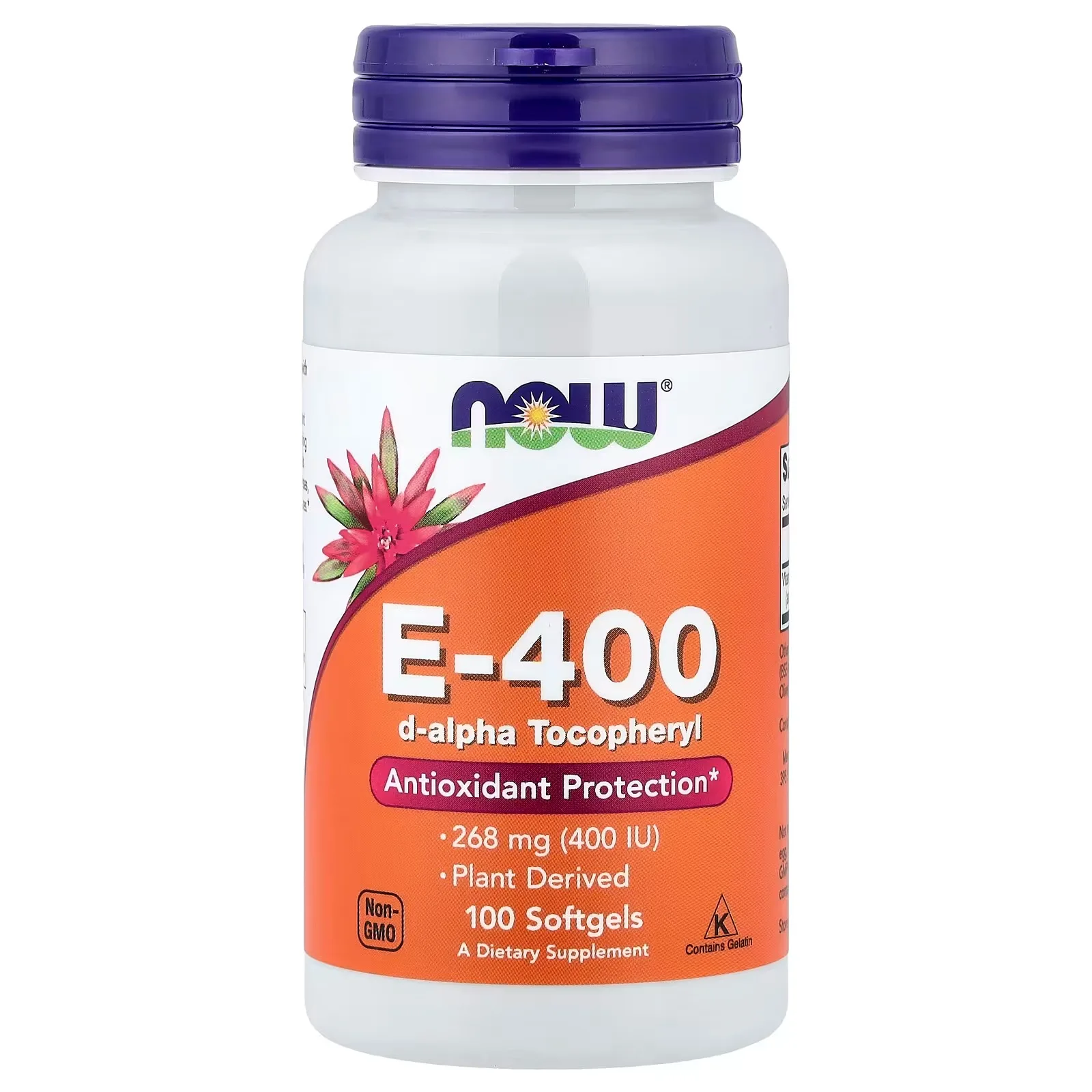 Now Foods, E-400, 268 mg (400 UI), 100 capsules à enveloppe molle - MagniMarket