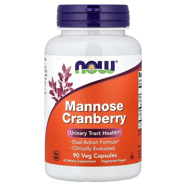 Now Foods, Mannose Cranberry, 90 gélules végétales - MagniMarket