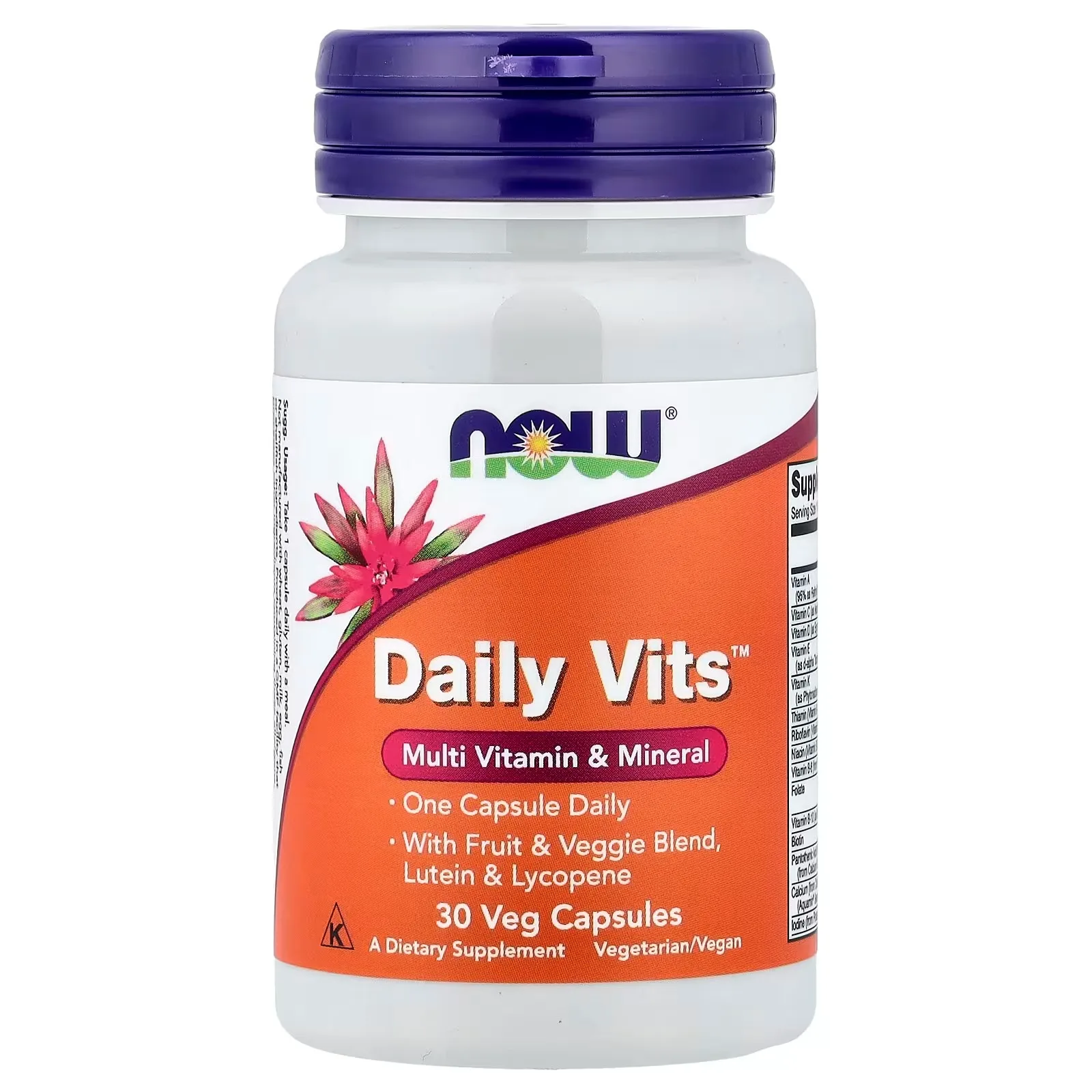 Now Foods, Daily Vits™, 30 capsules végétales - MagniMarket