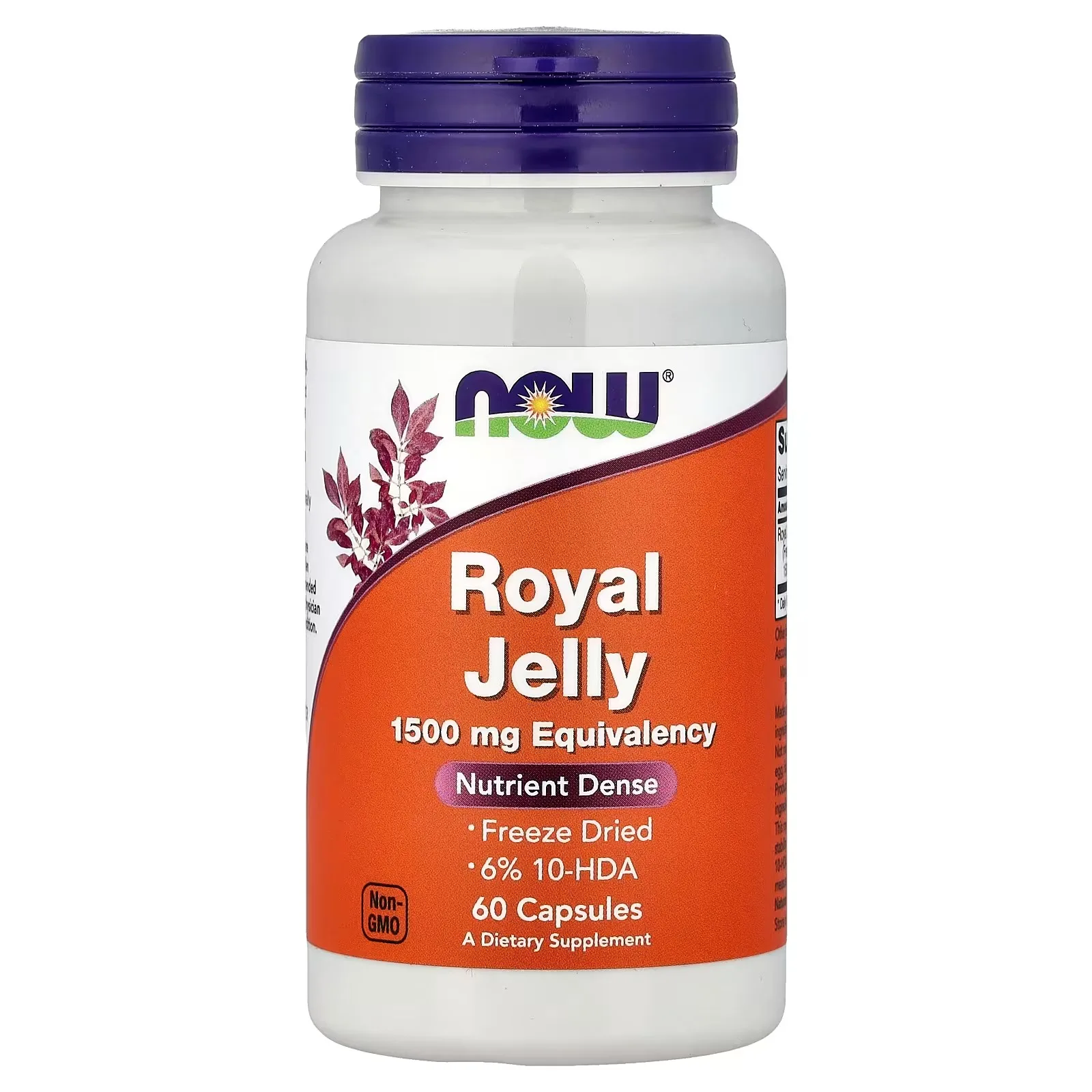 Now Foods, Gelée royale, 60 capsules (500 mg pièce) - MagniMarket