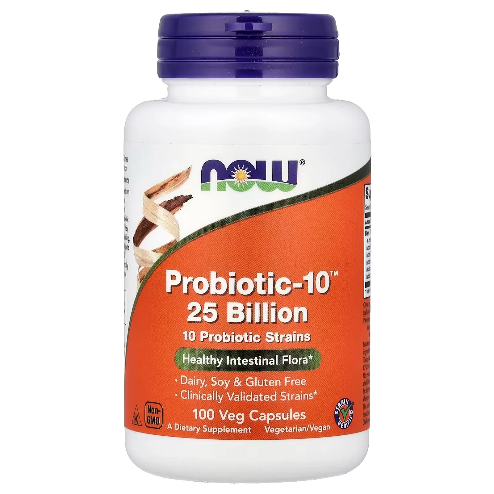 Now Foods, Probiotic-10™, 100 capsules végétariennes - MagniMarket