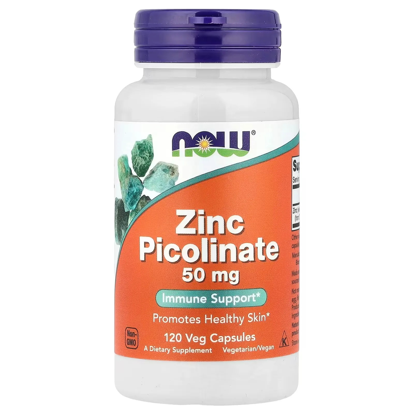 Now Foods, Picolinate de zinc, 50 mg, 120 capsules végétales - MagniMarket