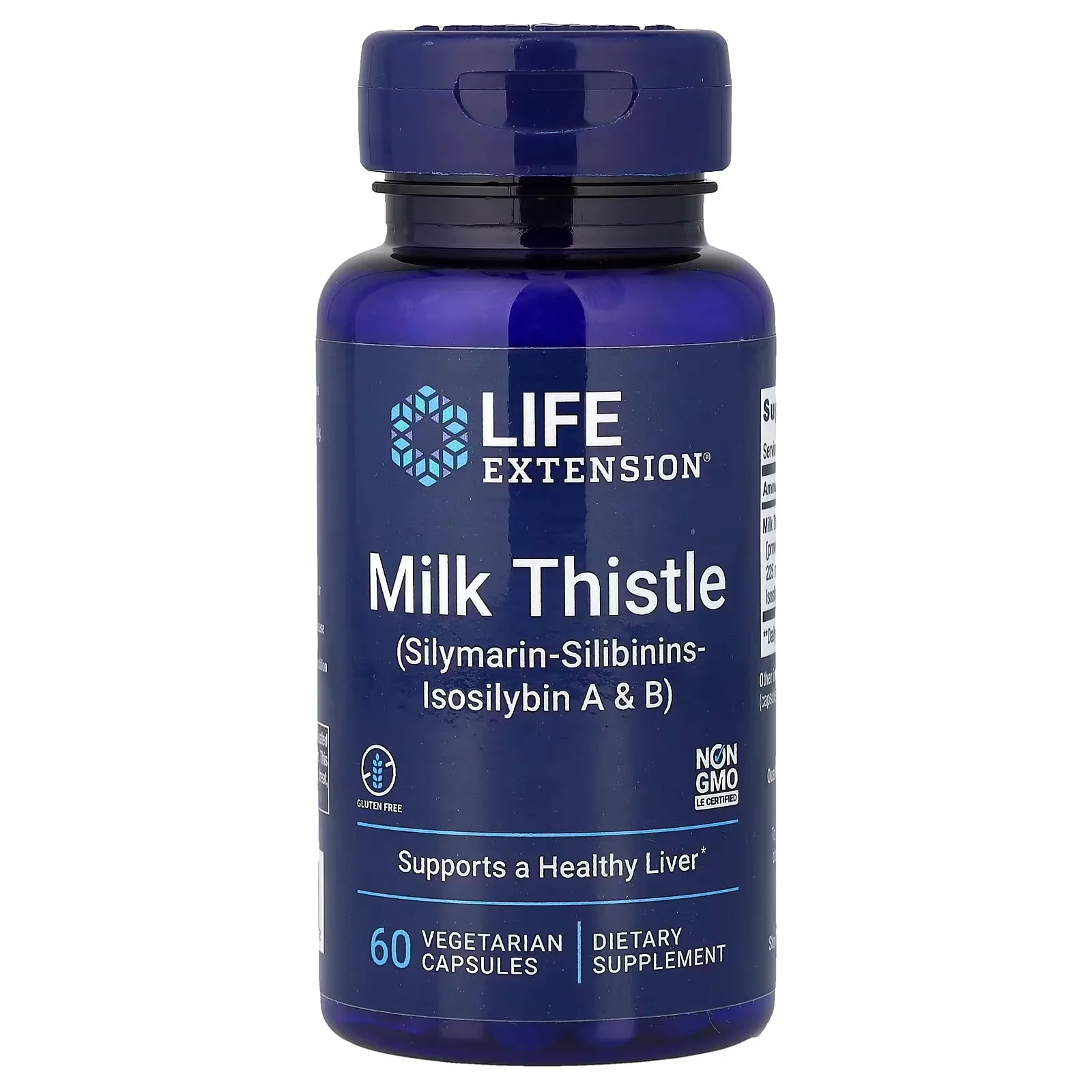 Life Extension, MILK THISTLE, Chardon-Marie, 60 capsules végétariennes (750 mg par capsule) - MagniMarket