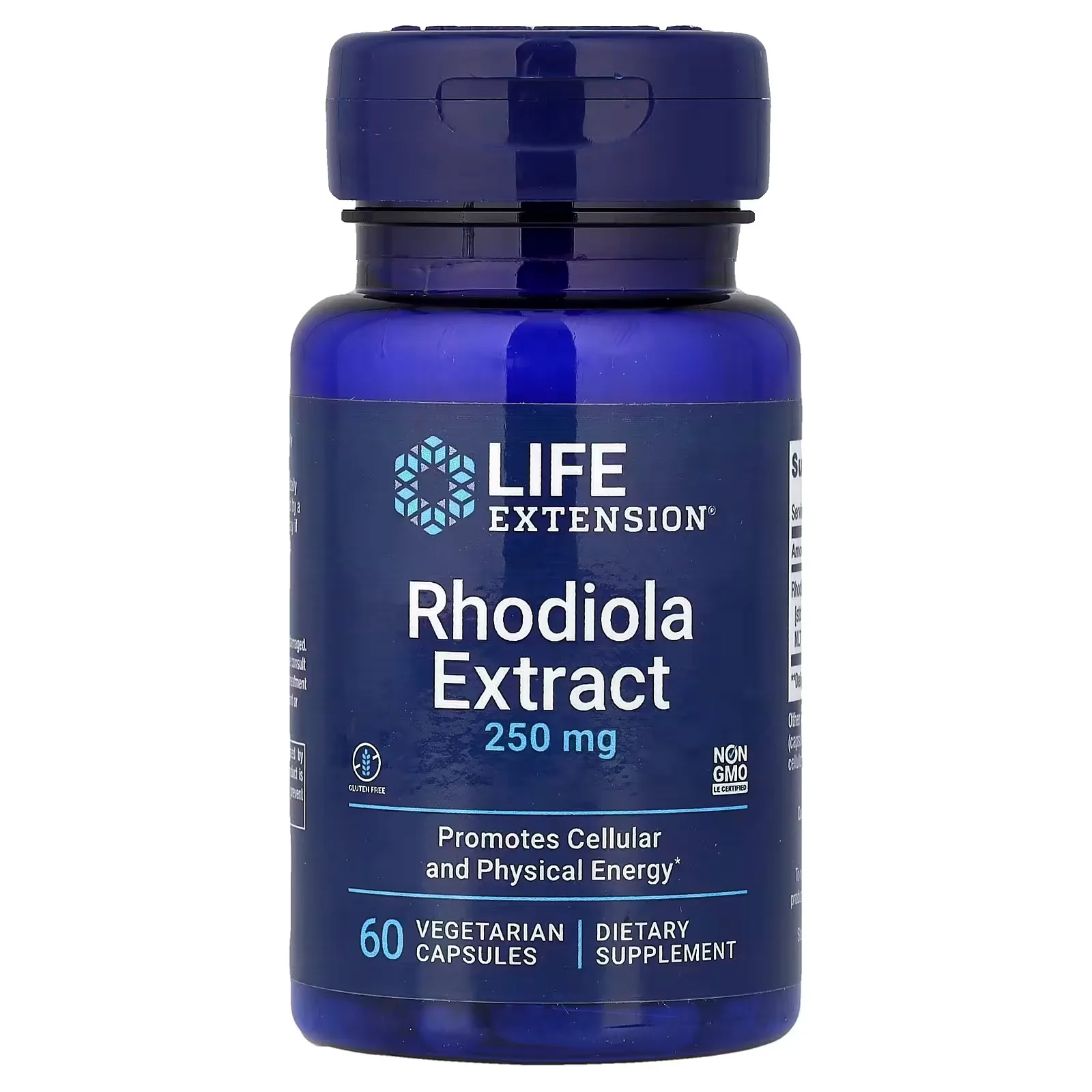 Life Extension, RHODIOLA EXTRACT, Extrait de rhodiole, 250 mg, 60 capsules végétariennes - MagniMarket
