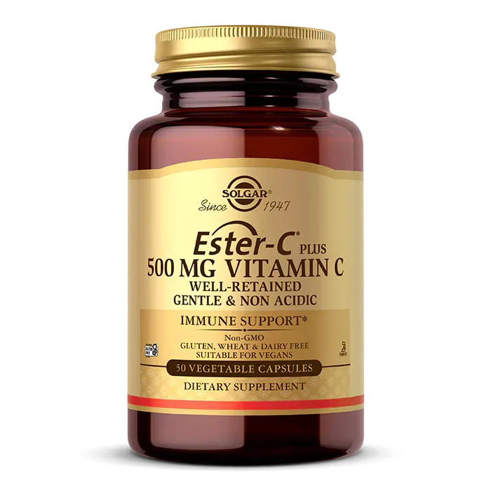 Solgar Ester C ® Plus 500mg Vitamin C Vegetable 50 Capsules - MagniMarket