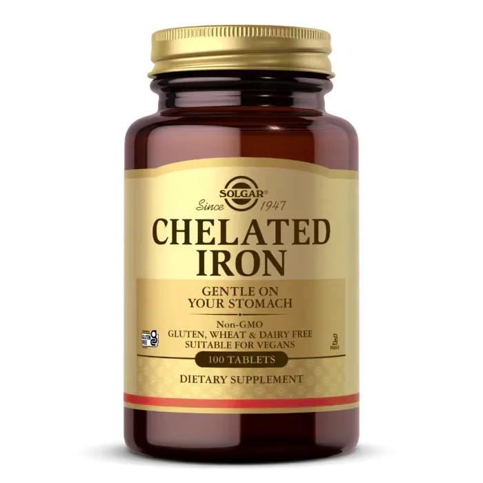 Solgar Chelated Iron 100 Tablets - MagniMarket
