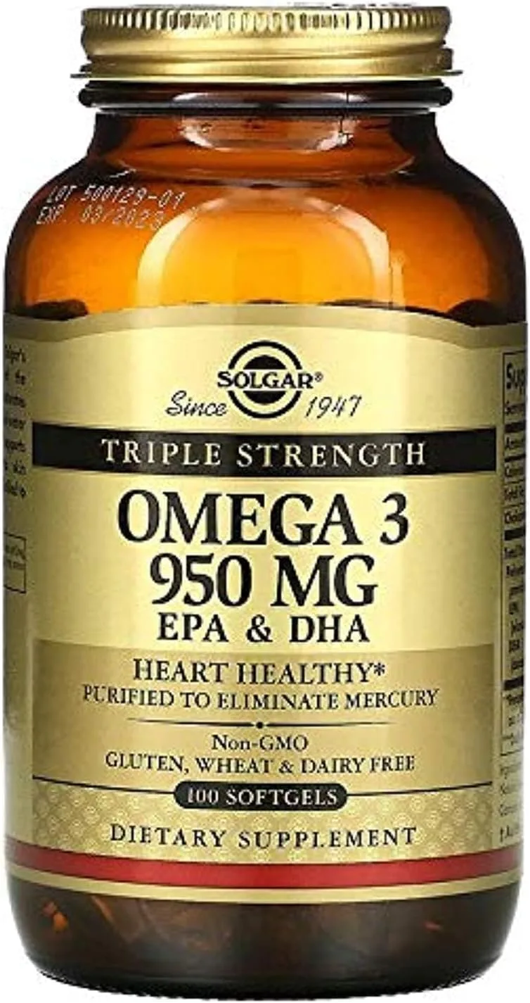 Solgar Triple Strength Omega-3 950 MG Softgels - MagniMarket