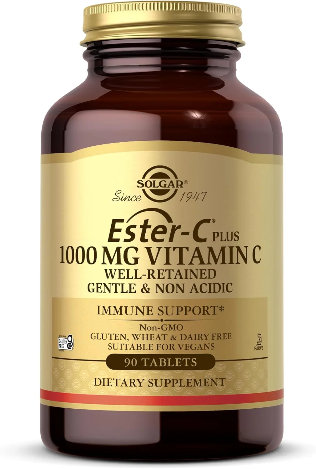 Solgar Ester-C Plus 1000 mg Vitamin C, 90 Tablets - MagniMarket