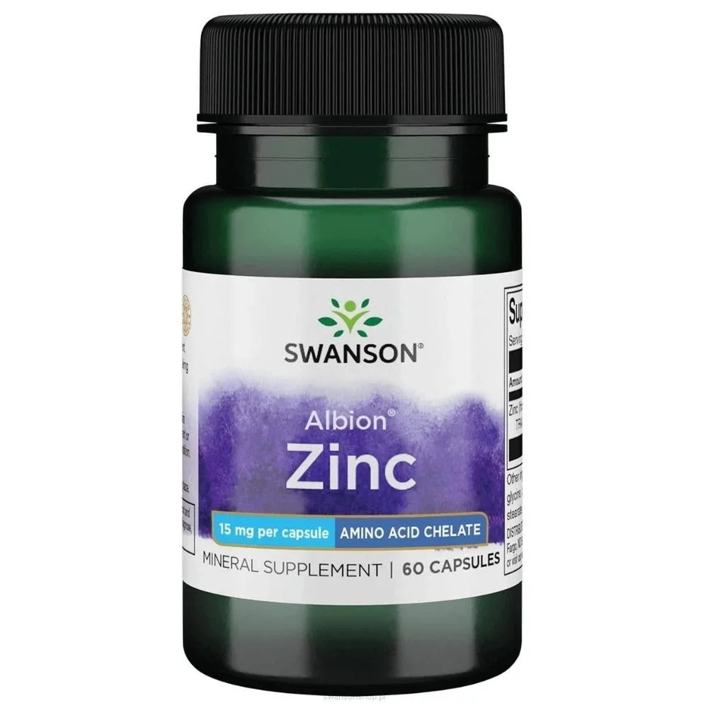 Swanson, Zinc Albion®, 15 mg, 90 capsules vegan - MagniMarket